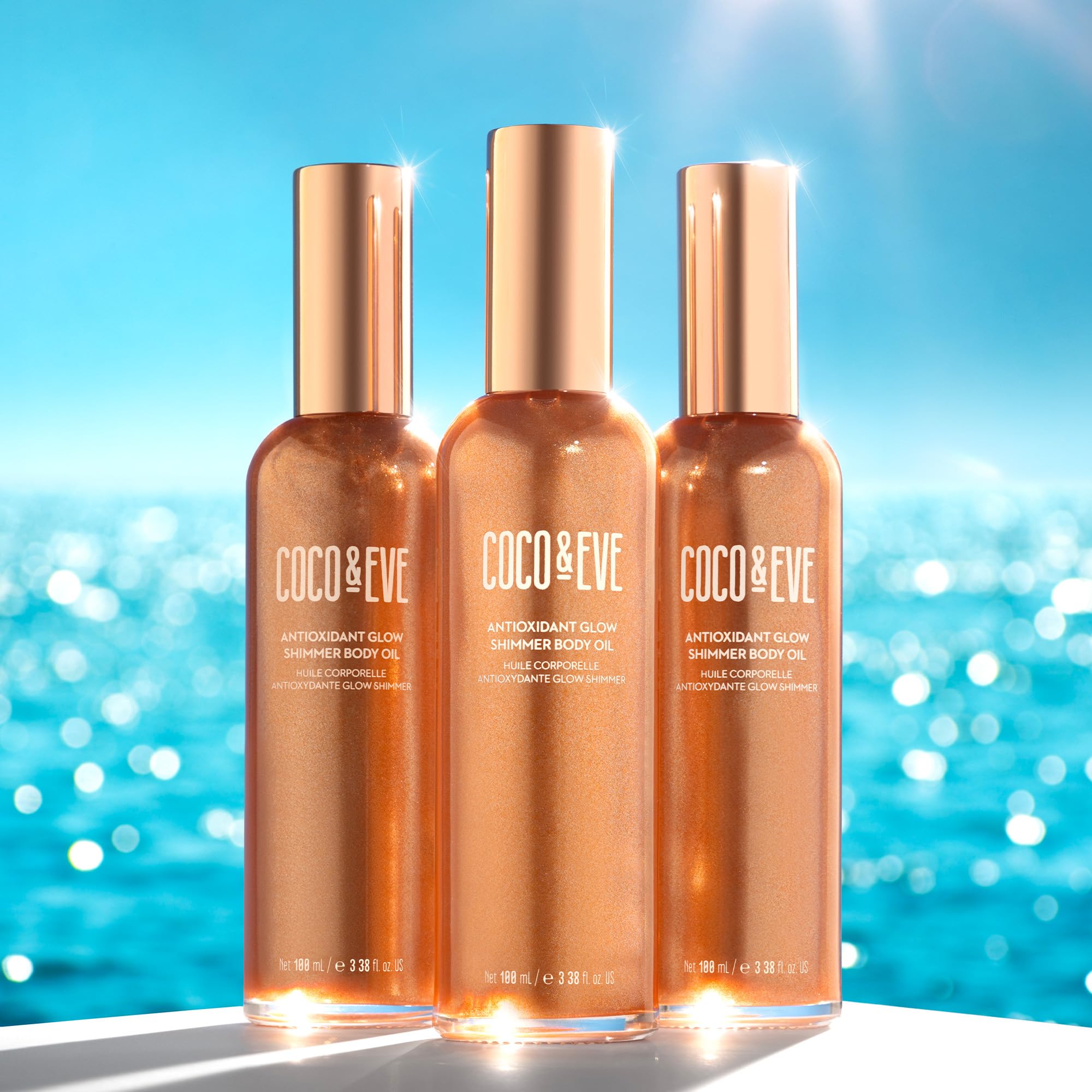 Foto 7 | Aceite Corporal Coco & Eve Antioxidant Glow Shimmer 100 Ml - Venta Internacional.