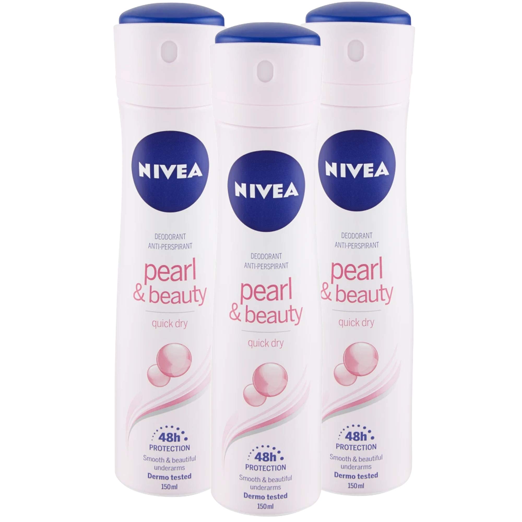 Foto 2 pulgar | Spray Corporal Nivea De Larga Duración, 48 Horas, Freshness Pearl, 150 Ml, X3 - Venta Internacional.