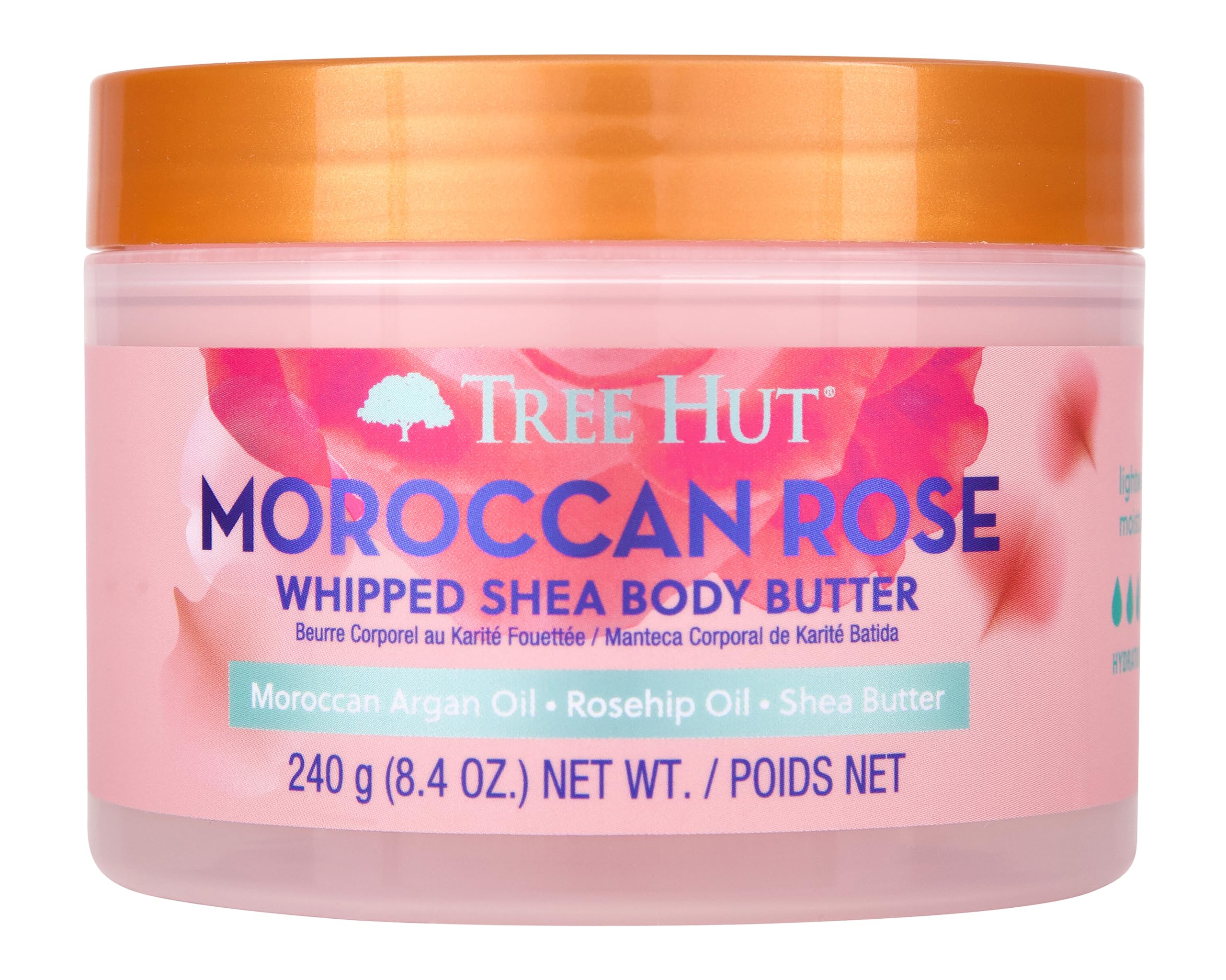Manteca Corporal Tree Hut De Karité Batida Con Rosas Marroquíes, 250 Ml - Venta Internacional.