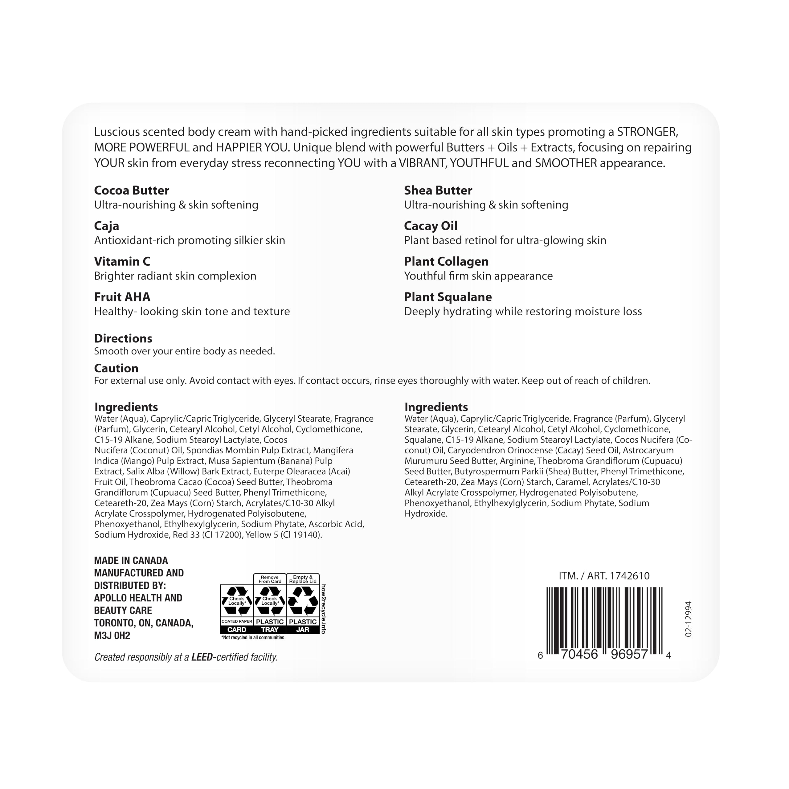 Foto 5 | Crema Corporal Nutrius Brazilian Berry 2 X 180 Ml - Venta Internacional.
