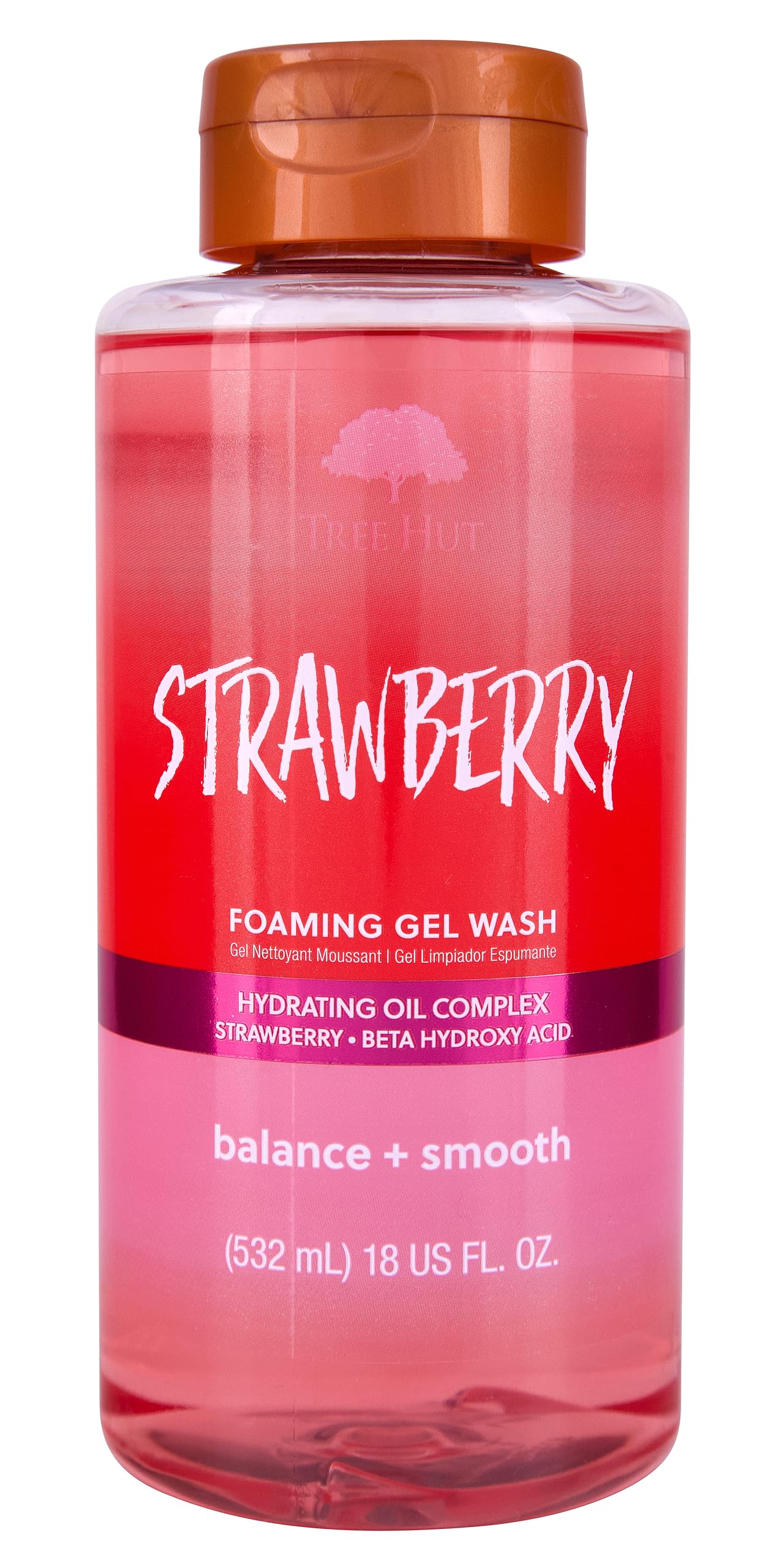 Foto 2 pulgar | Gel Limpiador Espumoso Tree Hut Strawberry Balance & Smooth 530 Ml - Venta Internacional.