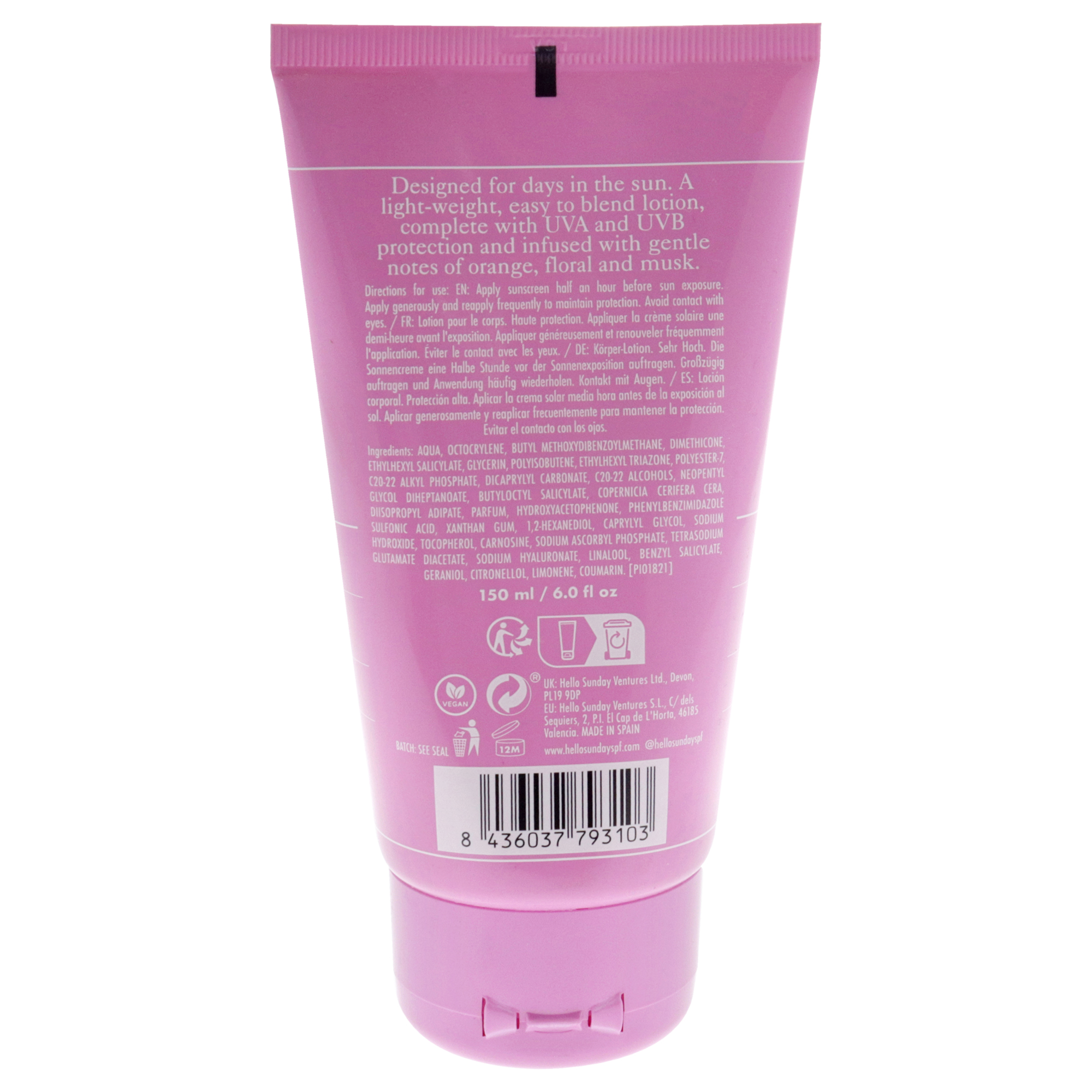 Foto 3 pulgar | Loción Corporal Hello Sunday The One Spf 30 177ml Unisex - Venta Internacional.