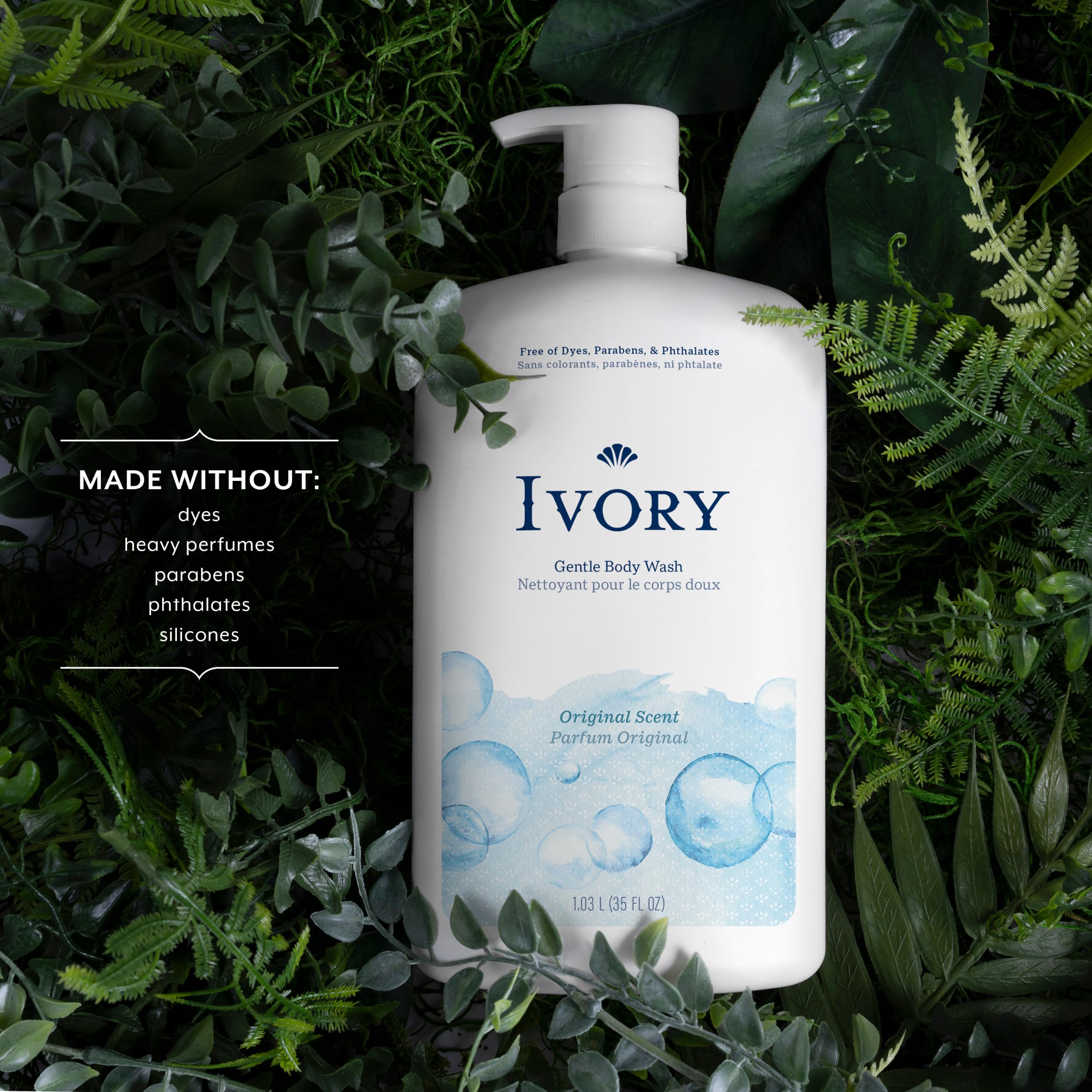 Foto 3 | Gel De Baño Ivory Gentle Original Scent, 1 Litro, Para Toda La Familia - Venta Internacional.
