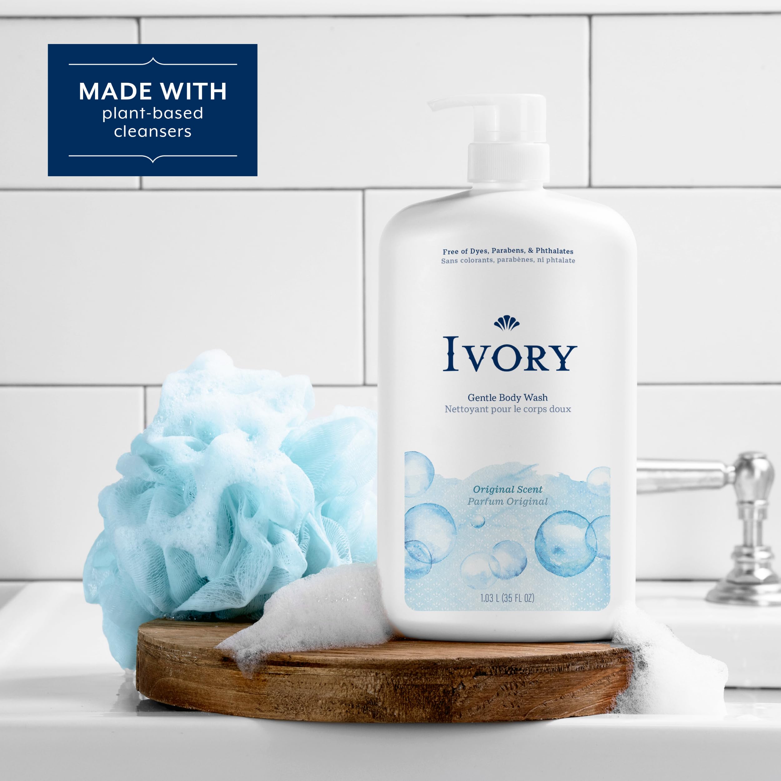 Foto 5 pulgar | Gel De Baño Ivory Gentle Original Scent, 1 Litro, Para Toda La Familia - Venta Internacional.