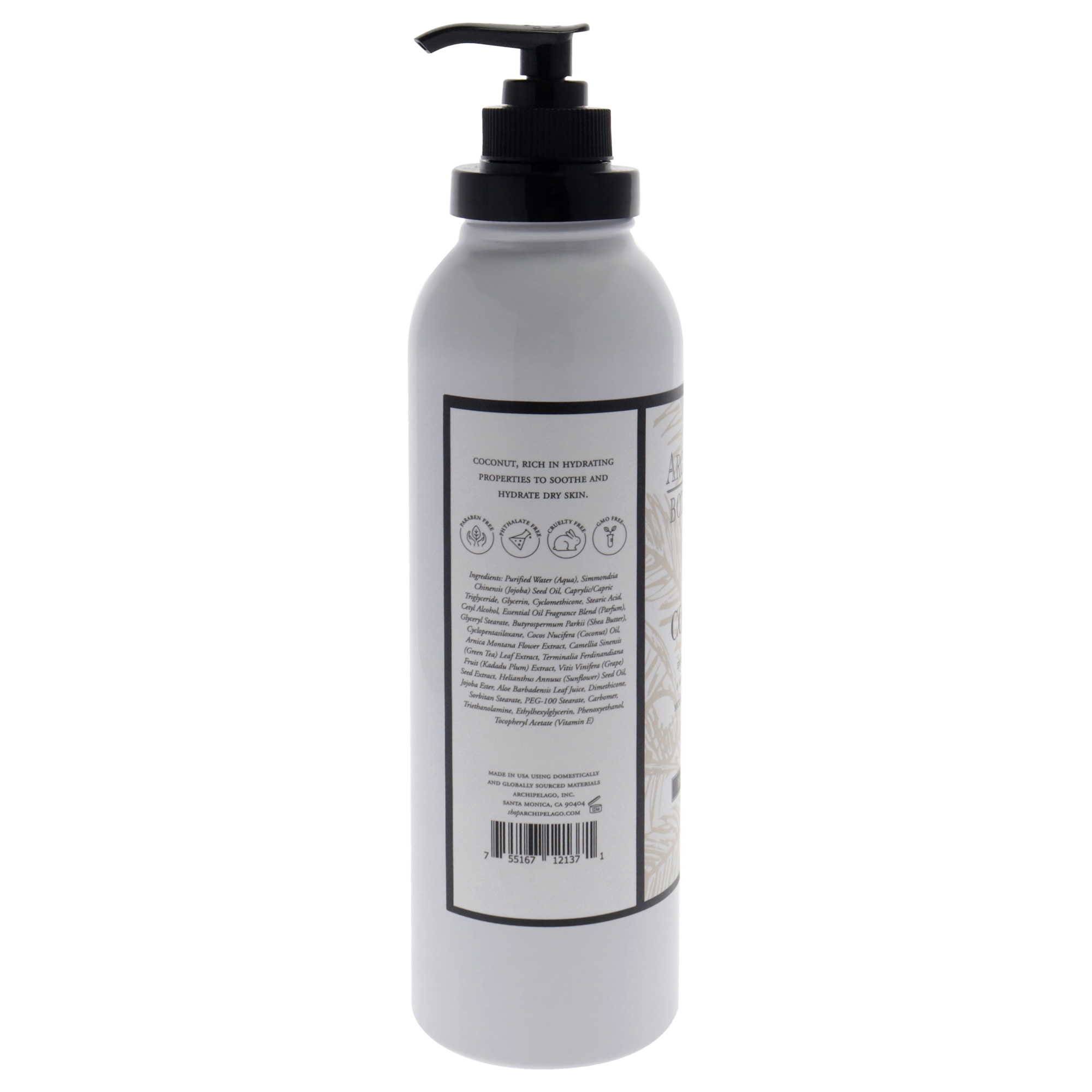 Foto 3 pulgar | Loción Corporal Archipelago Botanicals Con Aceite De Coco, 532 Ml, Unisex - Venta Internacional.