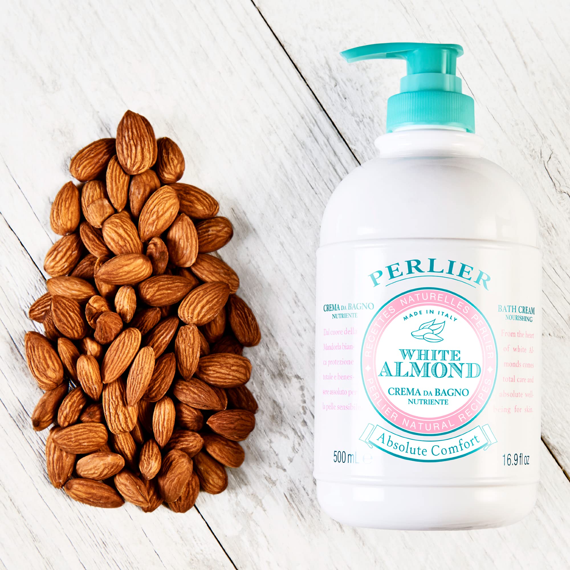 Foto 7 | Crema De Ducha Y Baño Perlier White Almond, 500 Ml, Nutritiva - Venta Internacional.
