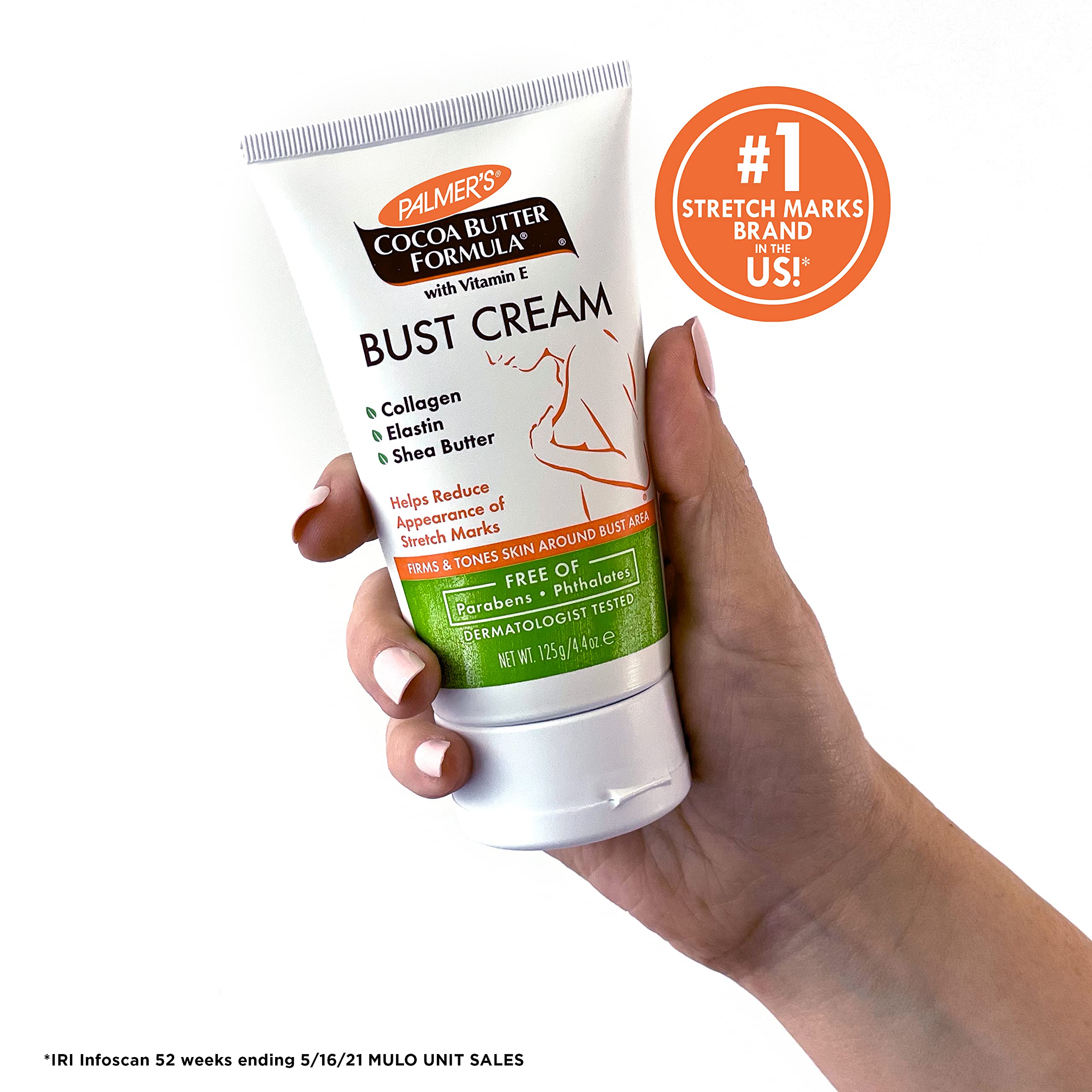 Foto 4 | Fórmula De Manteca De Cacao Bust Cream Palmer's Con Vitamina E, 130 Ml - Venta Internacional.
