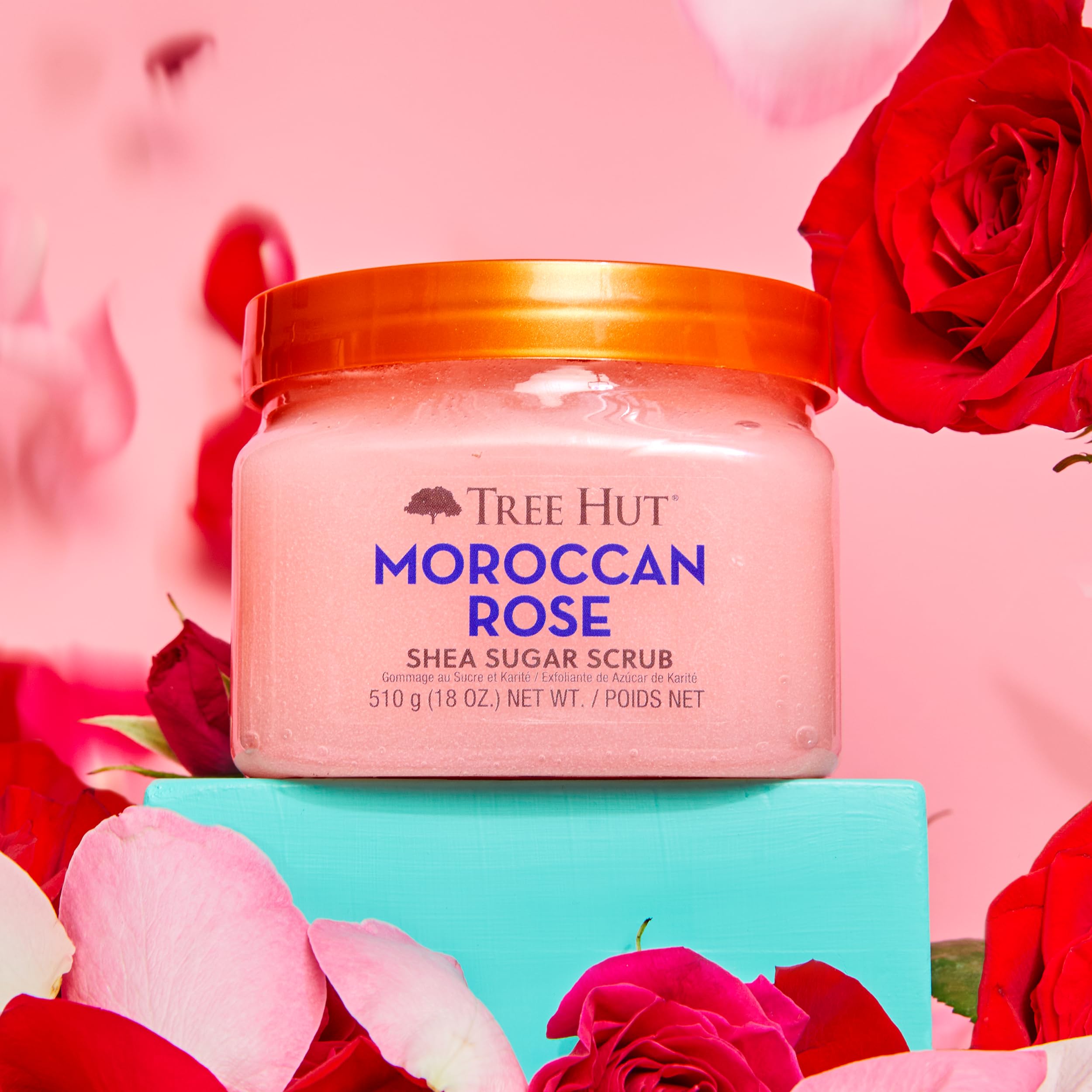 Foto 4 pulgar | Exfoliante Corporal Tree Hut Con Azúcar De Karité Y Rosa Marroquí 530 Ml - Venta Internacional.