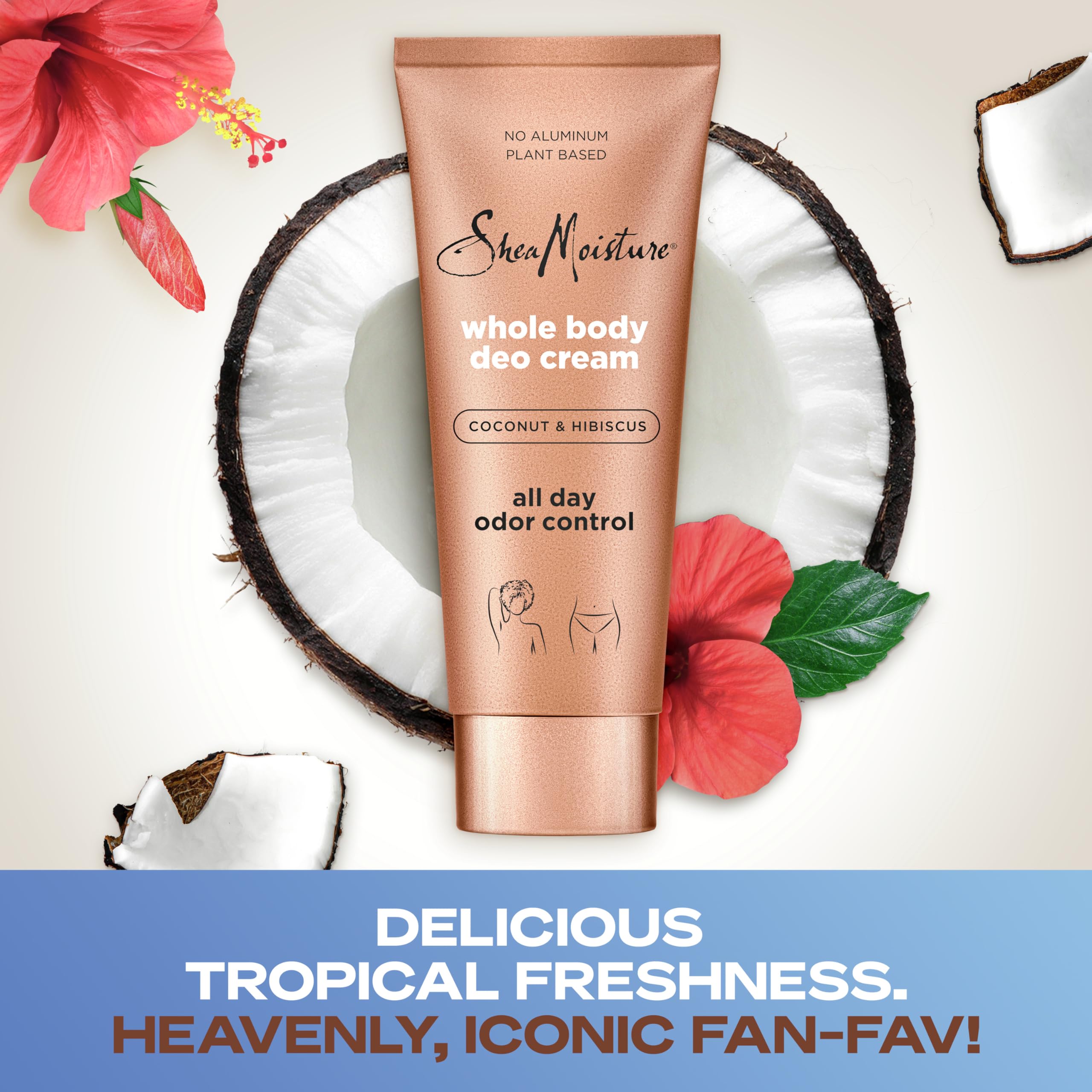 Foto 6 pulgar | Crema Desodorante Sheamoisture Para Todo El Cuerpo, Coco E Hibisco, 75 Ml - Venta Internacional.