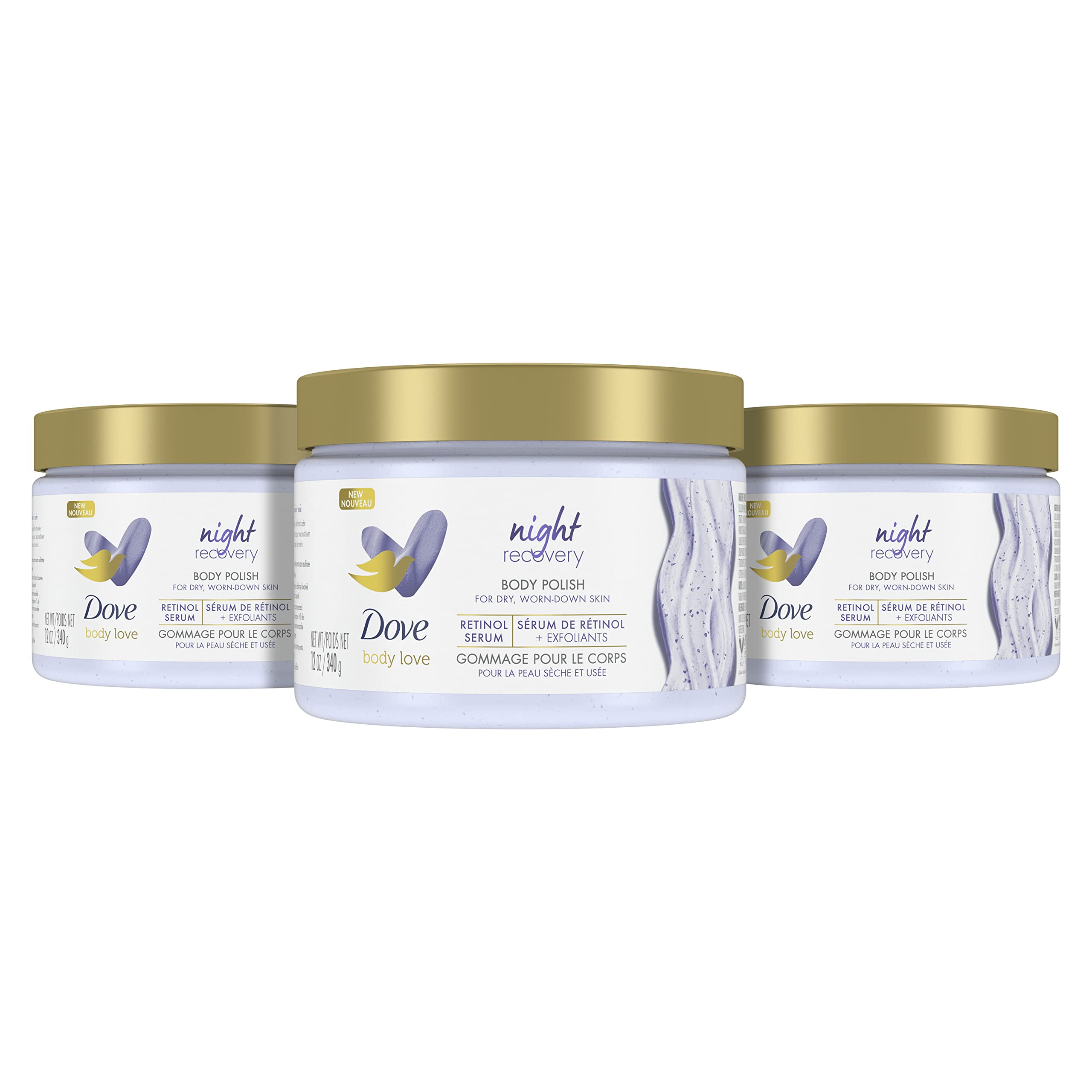 Foto 1 | Esmalte Corporal Dove Body Love Night Recovery 3 X 355 Ml - Venta Internacional.