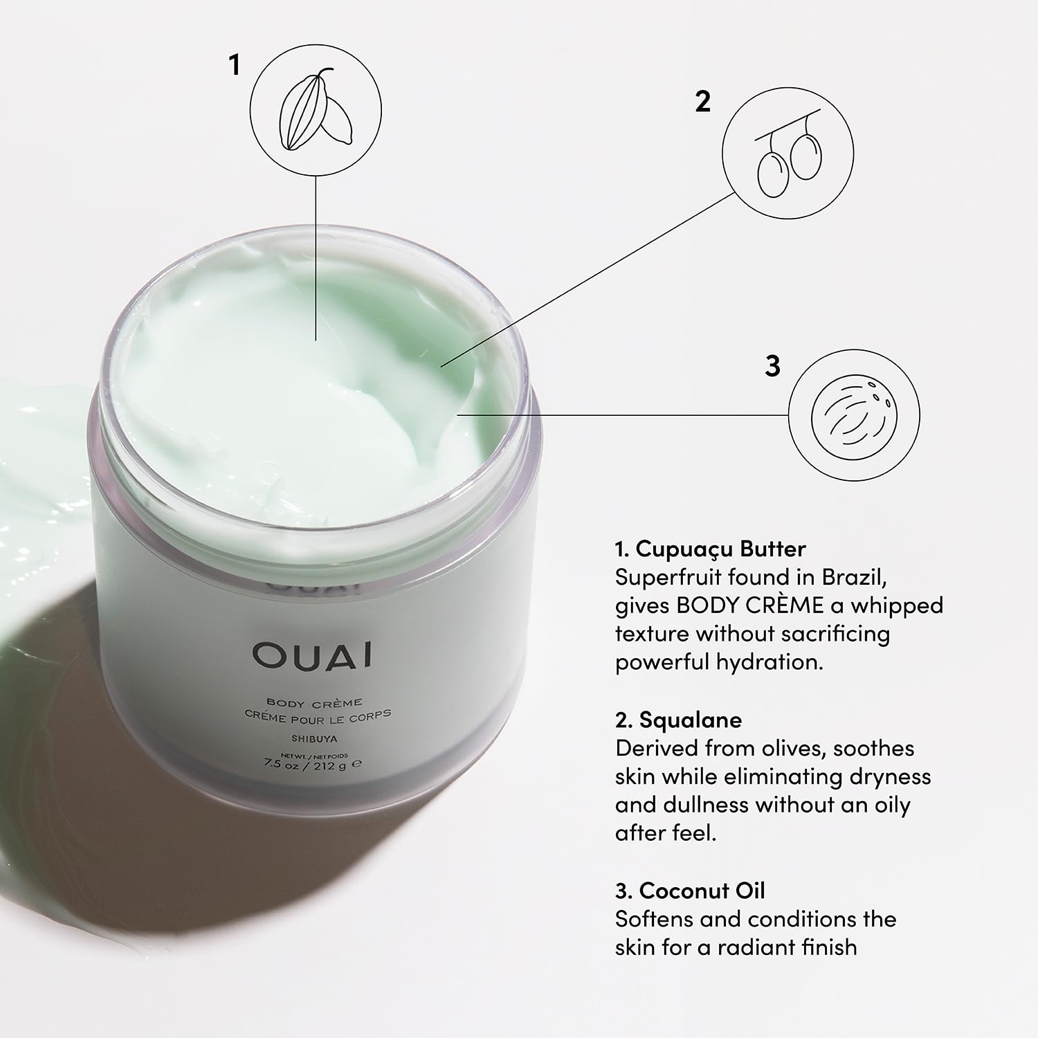 Foto 3 | Crema Corporal Ouai Shibuya Hidratante Cupuaçu Mantequilla 220ml - Venta Internacional.