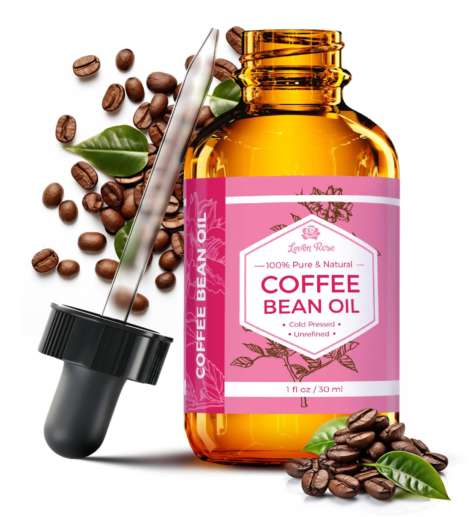 Foto 1 | Aceite De Grano De Café Leven Rose, 30 Ml, 100% Natural, Prensado En Frío - Venta Internacional.