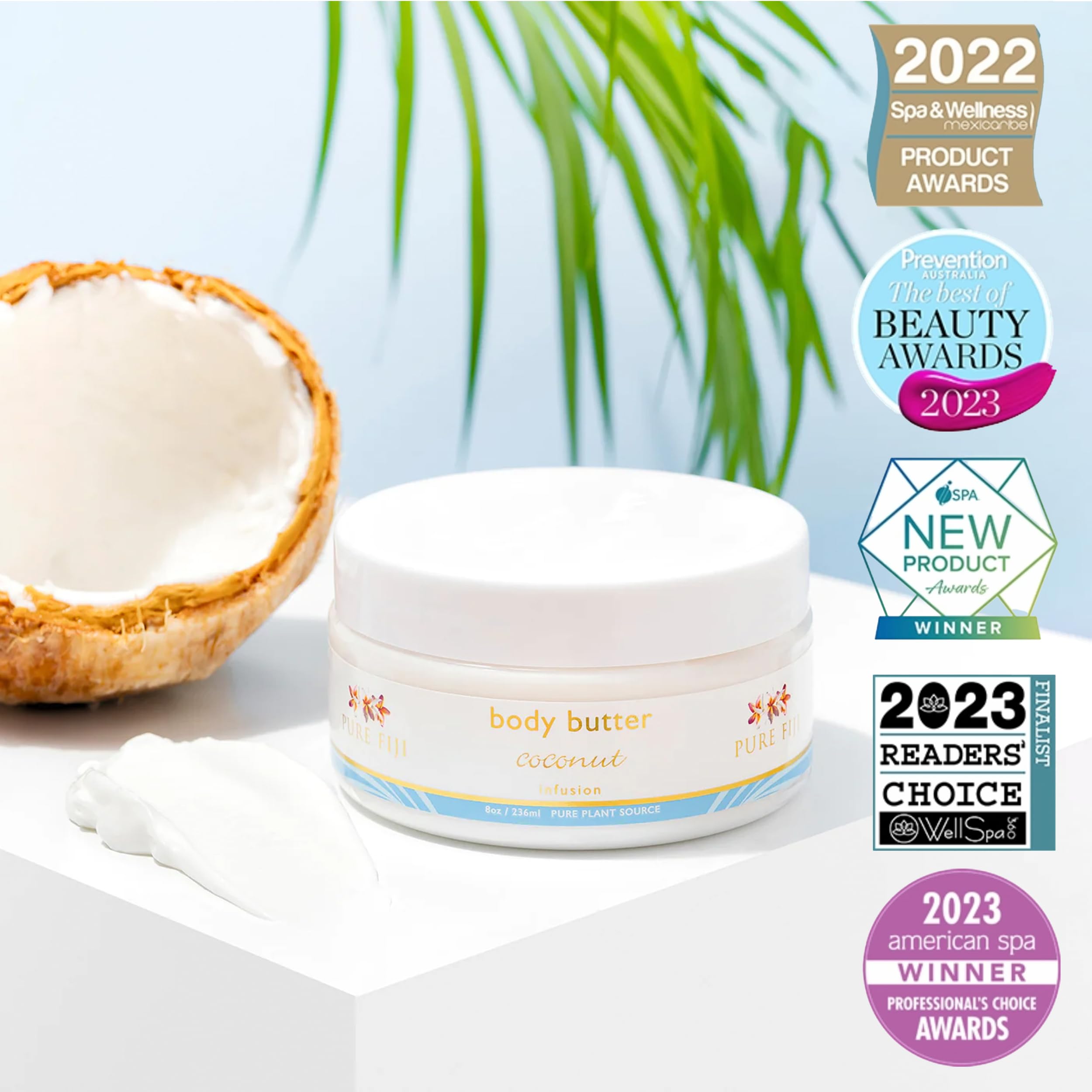 Foto 4 pulgar | Crema Hidratante Body Butter Pure Fiji, Coco, 240 Ml - Venta Internacional.