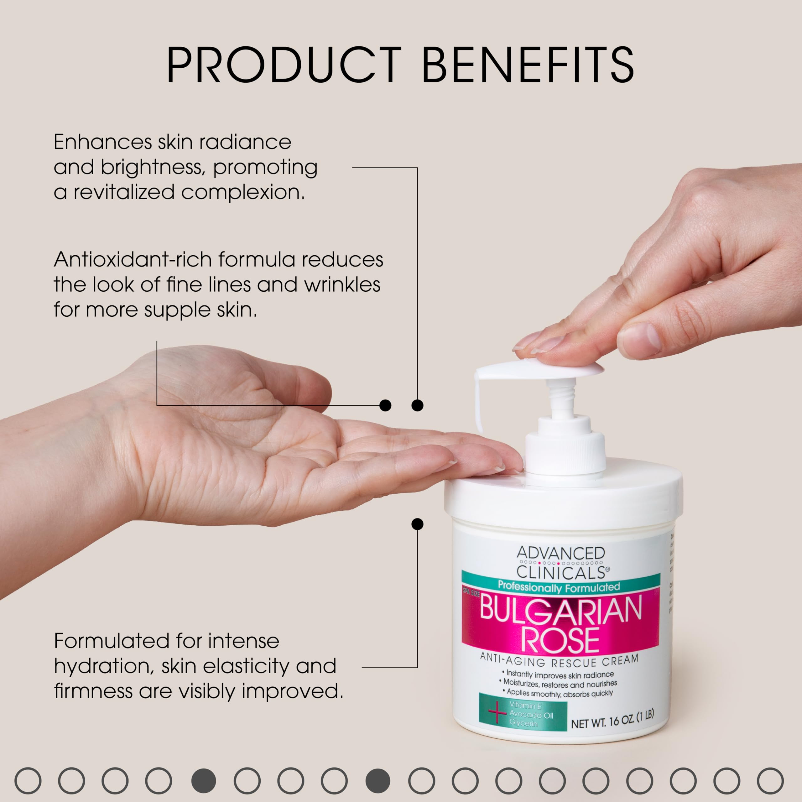 Foto 4 pulgar | Loción Corporal Hidratante Y Crema Facial Advanced Clinicals - Venta Internacional.