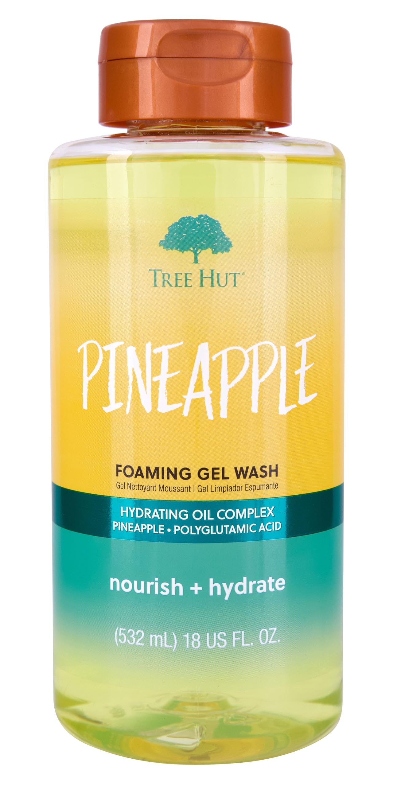 Foto 1 | Gel Espumoso Hidratante Tree Hut Pineapple 530 Ml - Venta Internacional.