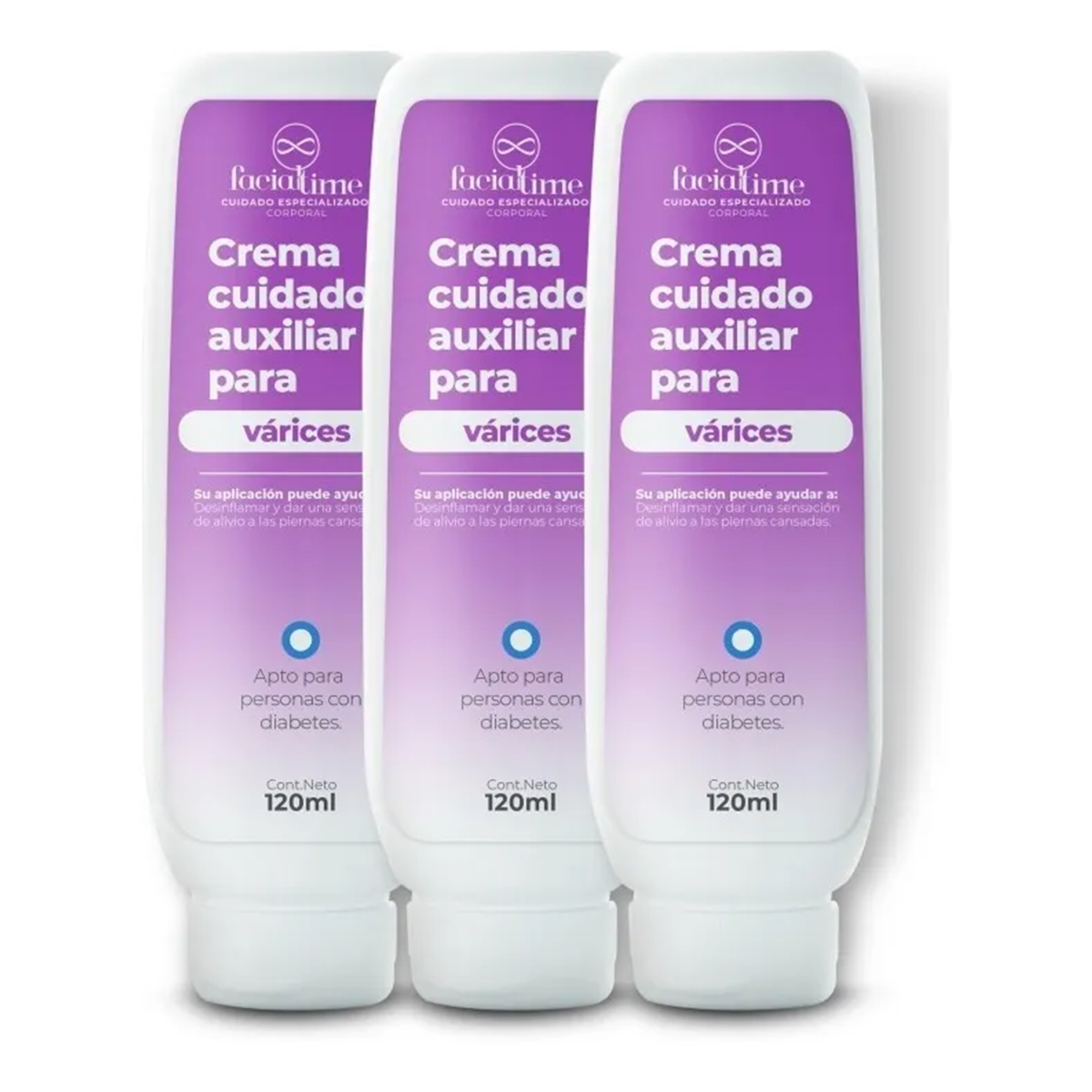 Foto 1 | Crema Várices Y Piernas Cansadas 3 Pack Facialtime