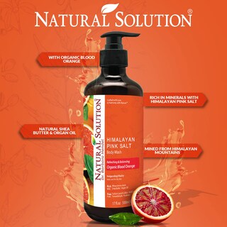 Foto 2 | Solución Natural De Gel De Baño Con Naranja Sanguina Orgánica, 500 Ml, X3 - Venta Internacional.