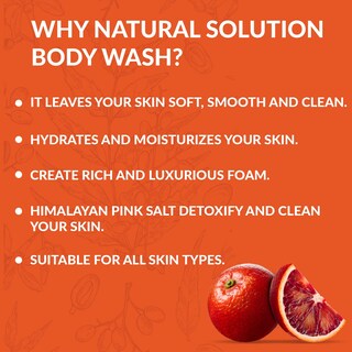 Foto 4 | Solución Natural De Gel De Baño Con Naranja Sanguina Orgánica, 500 Ml, X3 - Venta Internacional.