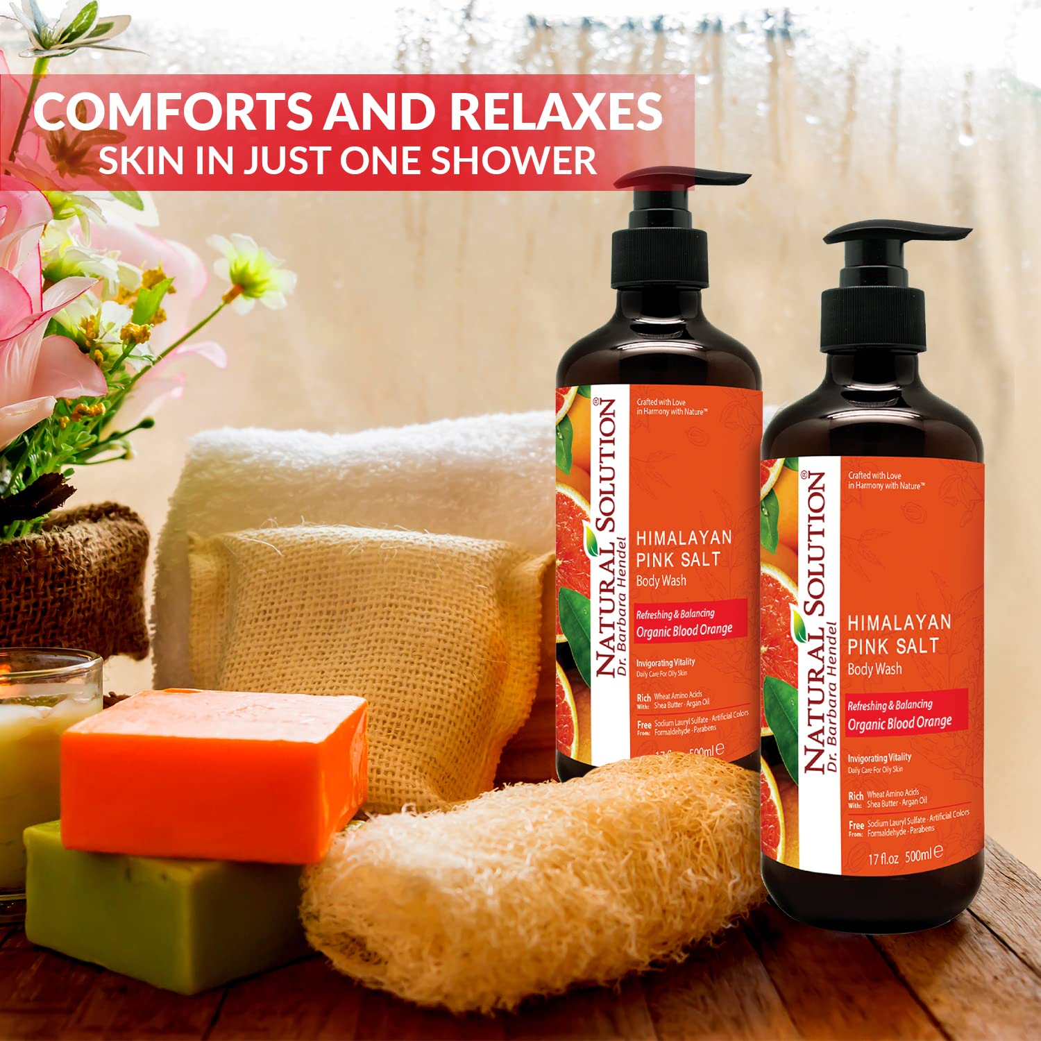 Foto 6 | Solución Natural De Gel De Baño Con Naranja Sanguina Orgánica, 500 Ml, X3 - Venta Internacional.