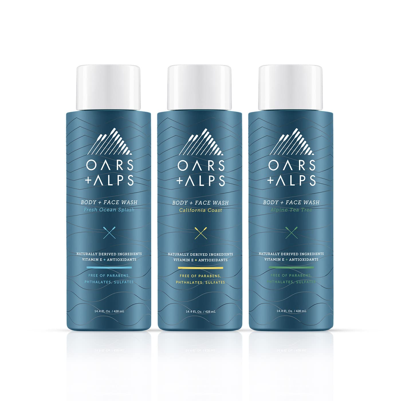 Foto 2 pulgar | Jabón Corporal Y Facial Oars + Alps Para Hombre Con Vitamina E, Paquete De 3 - Venta Internacional.