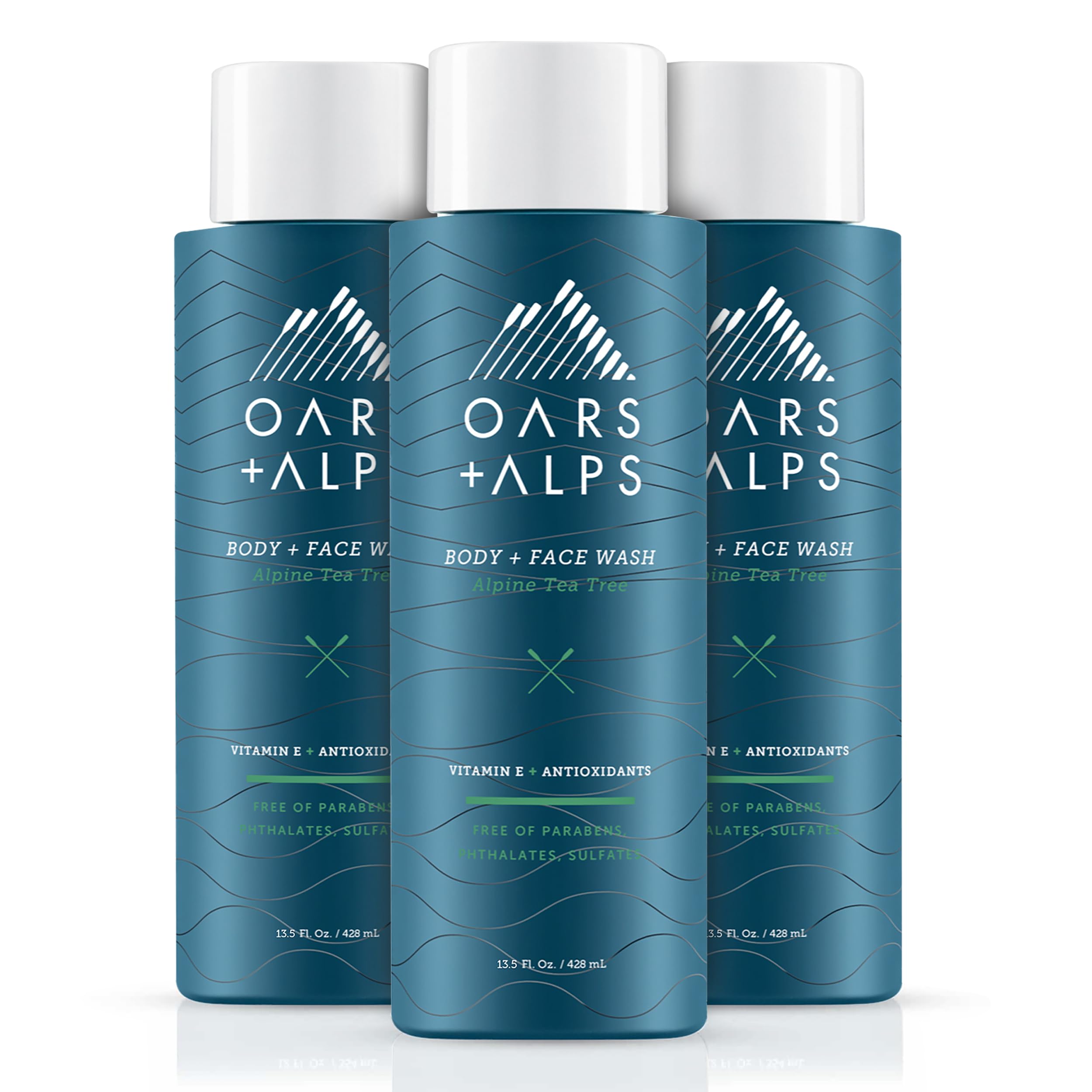 Foto 2 pulgar | Jabón Hidratante Corporal Y Facial Oars + Alps Para Hombre, 400 Ml, Paquete De 3 - Venta Internacional.
