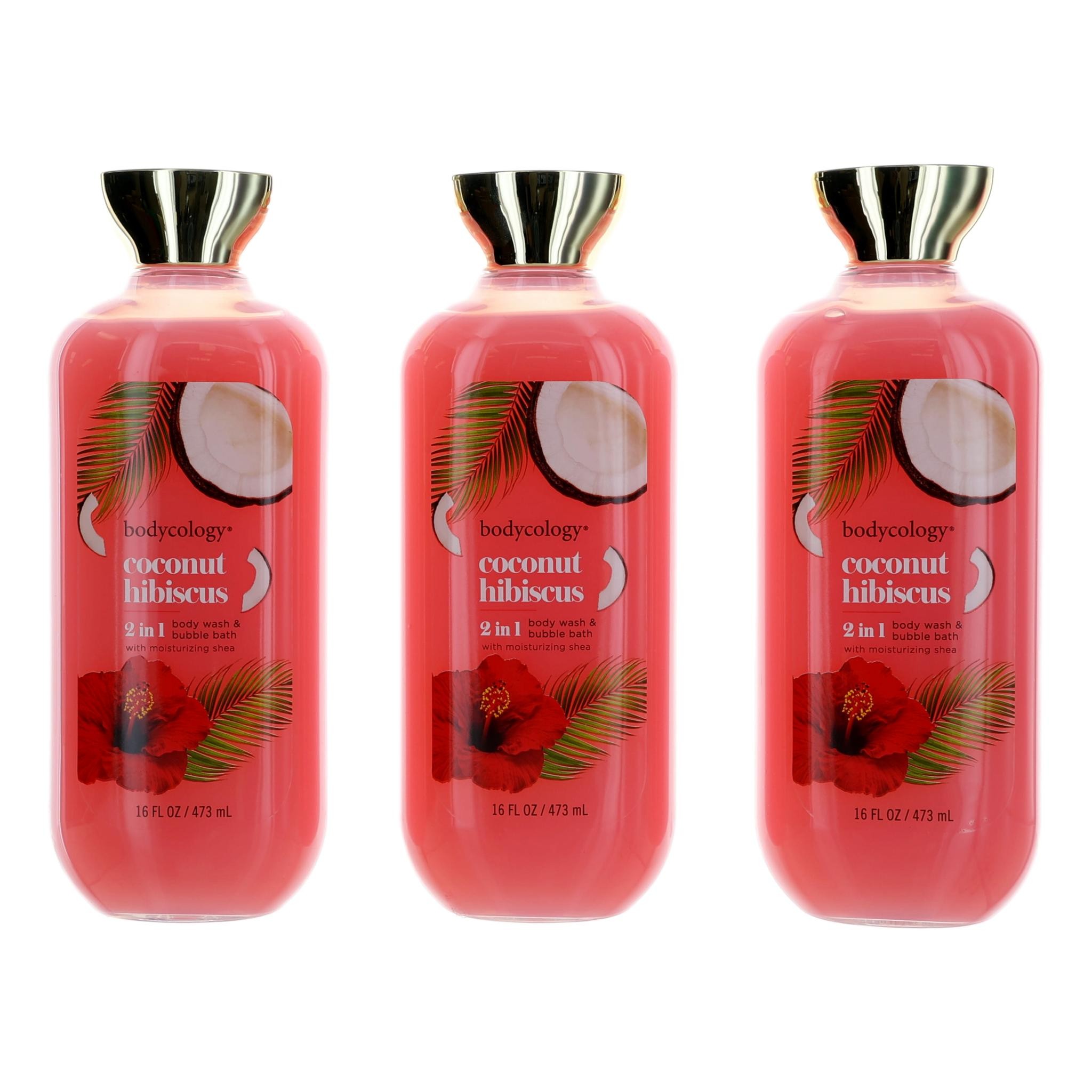 Foto 2 pulgar | Gel De Baño Y Baño De Burbujas Bodycology, Coco E Hibisco, 480 Ml - Venta Internacional.