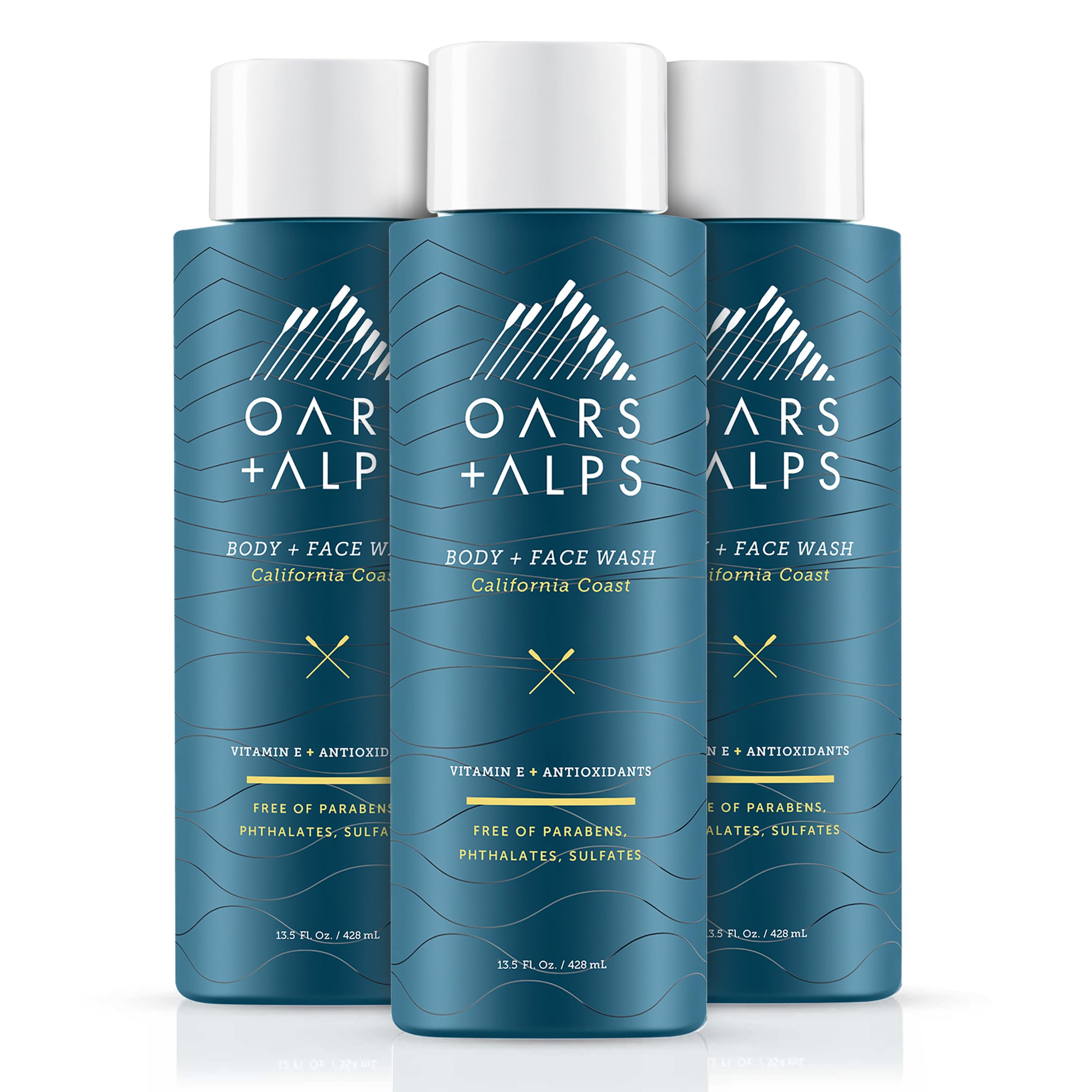 Foto 1 | Jabón Hidratante Corporal Y Facial Oars + Alps Para Hombre, Paquete De 3 - Venta Internacional.