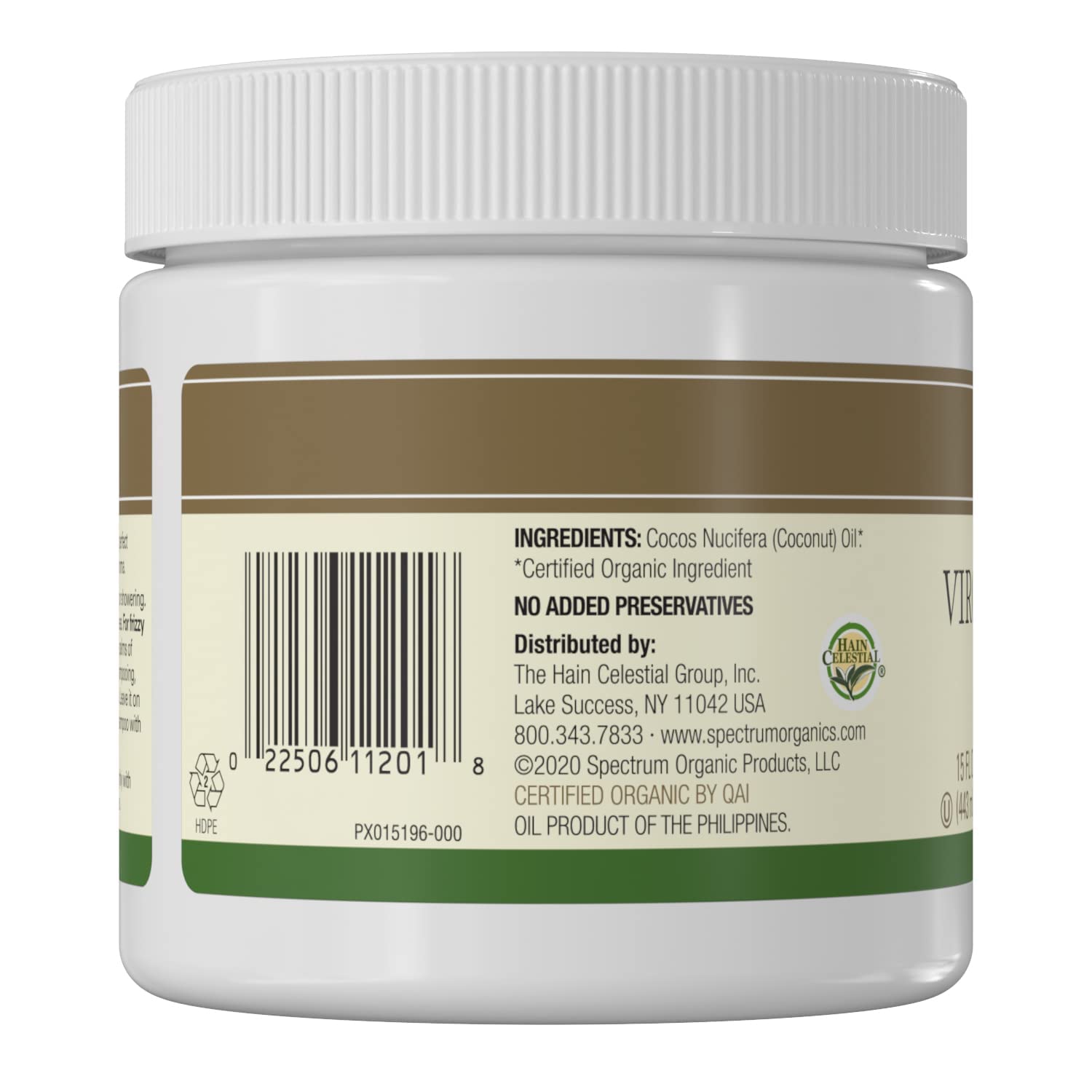 Foto 3 pulgar | Aceite De Coco Spectrum Essentials Virgin Organic 450 Ml (paquete De 2) - Venta Internacional.