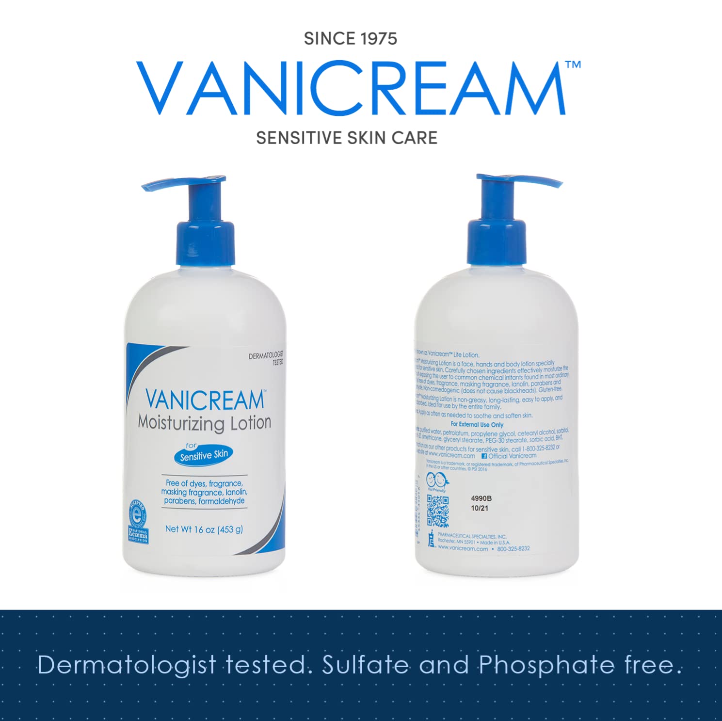 Foto 2 | Loción Hidratante Vanicream, 473 Ml, Para Piel Sensible, Paquete De 12 - Venta Internacional.