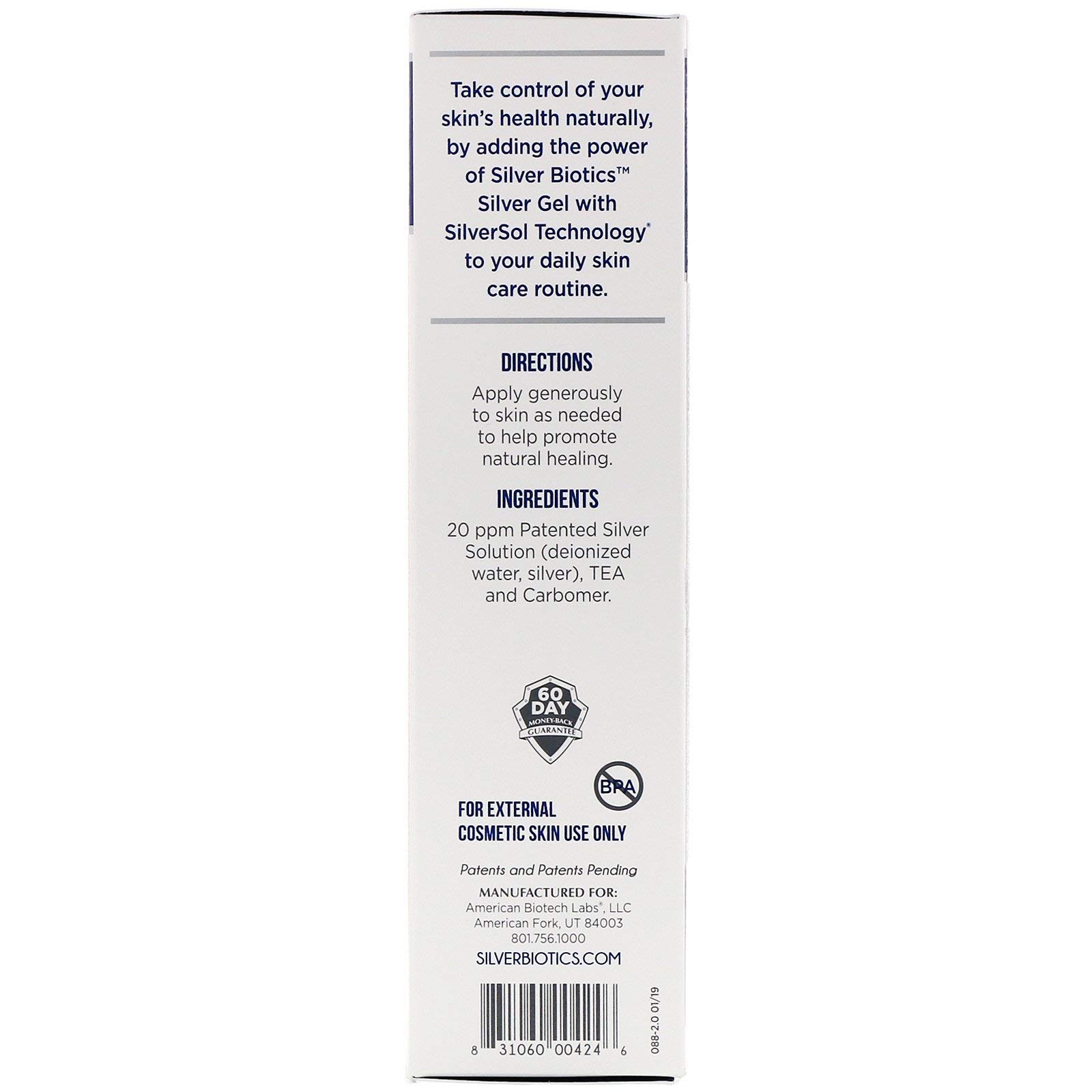 Foto 3 pulgar | Cuidado De La Piel Y El Cuerpo American Biotech Labs Asap Ultimate 120ml - Venta Internacional.