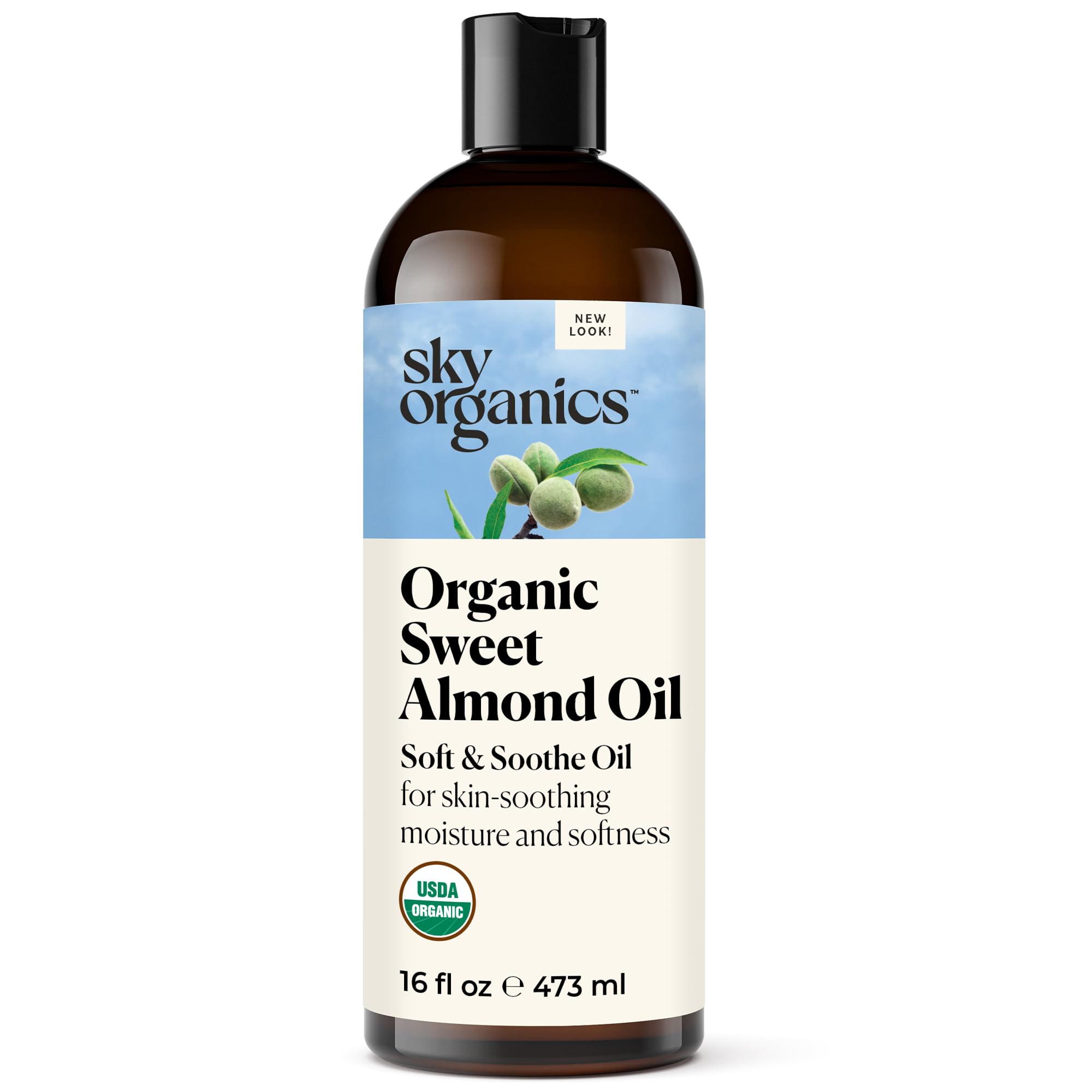 Foto 2 pulgar | Hidratante Para Piel Oil Sky Organics Organic Sweet Almond 473ml - Venta Internacional.
