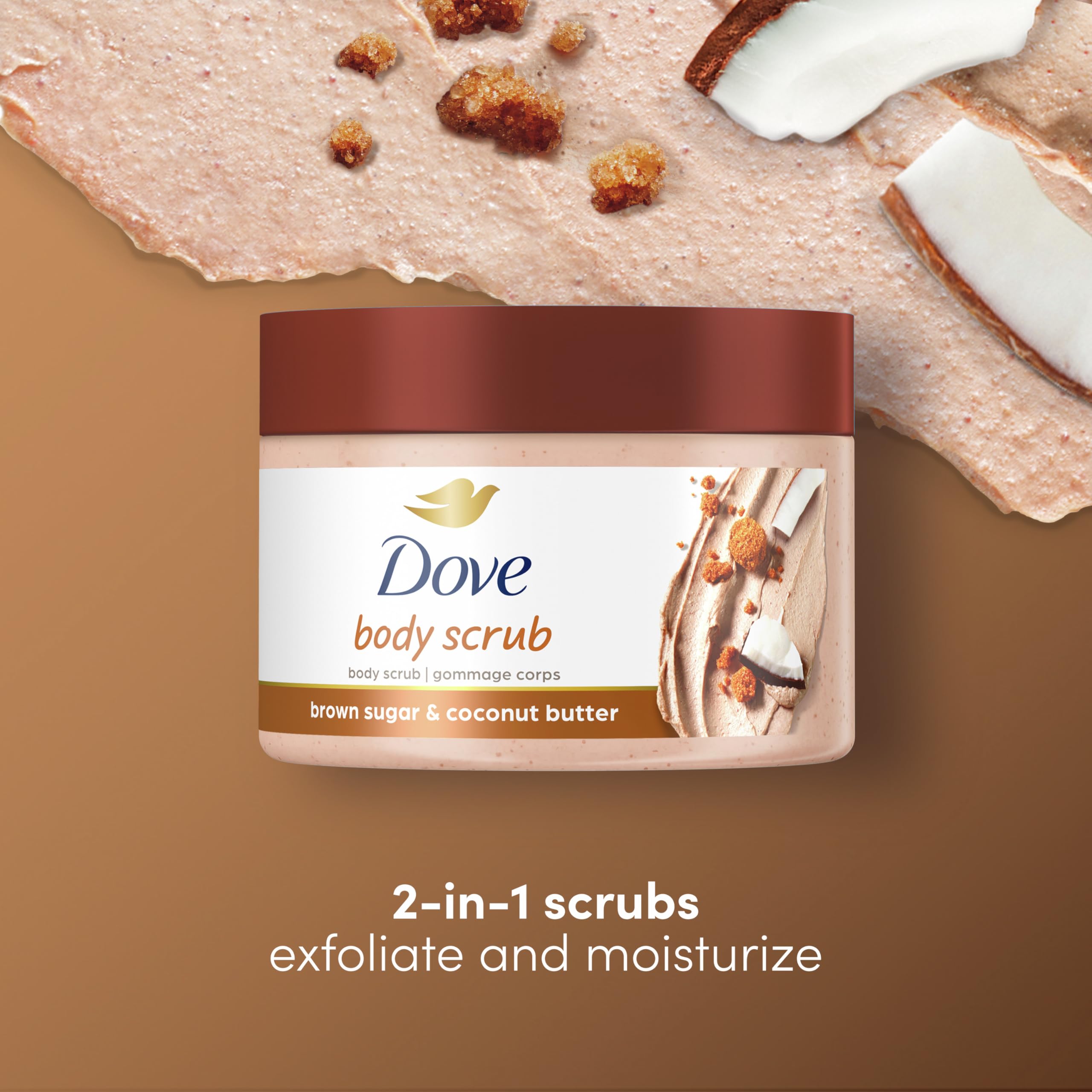 Foto 6 pulgar | Exfoliante Corporal Dove Scrub Con Azúcar Moreno Y Mantequilla De Coco 310 Ml - Venta Internacional.