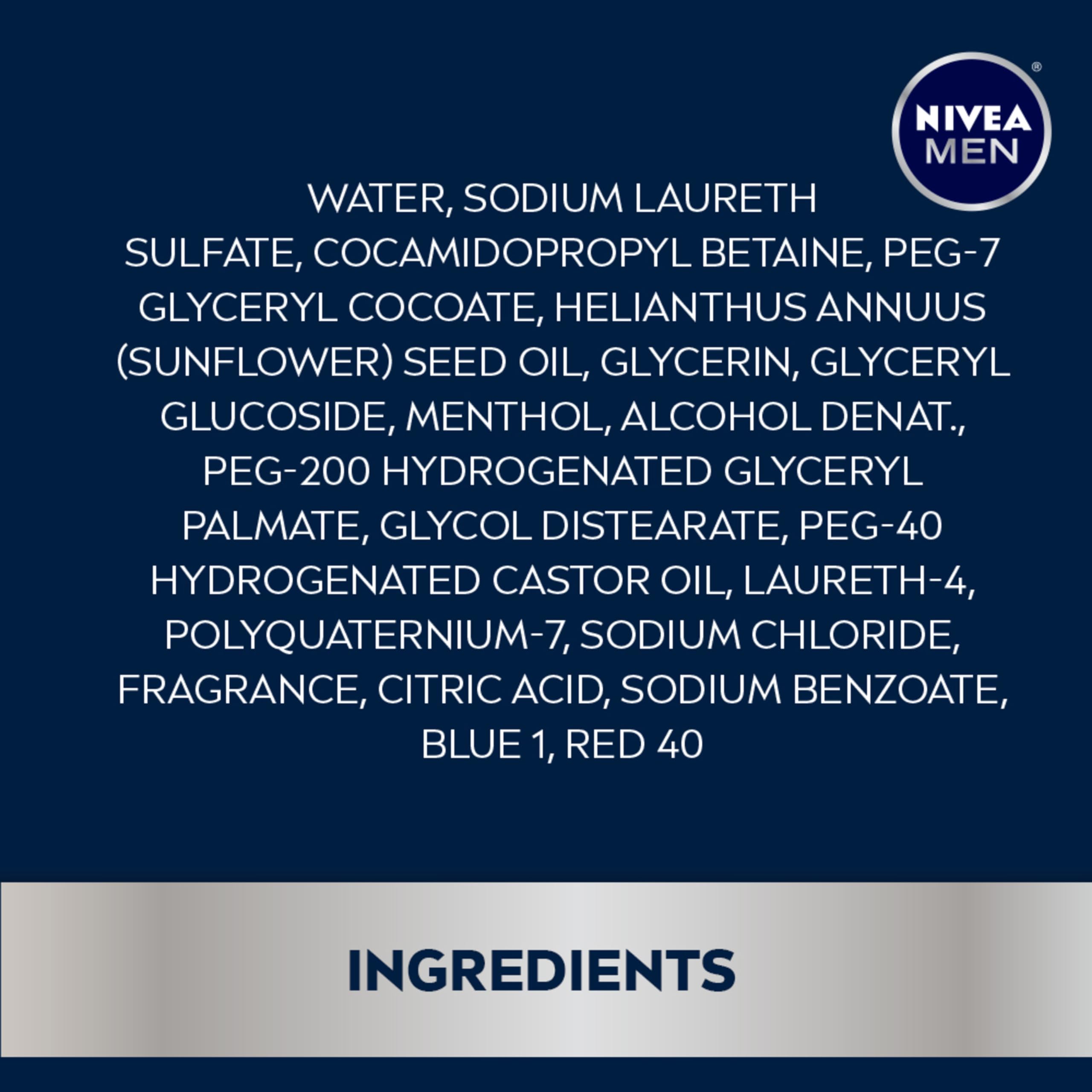 Foto 4 | Gel De Baño Nivea Men Cool Con Mentol Helado, 900 Ml (paquete De 2) - Venta Internacional.