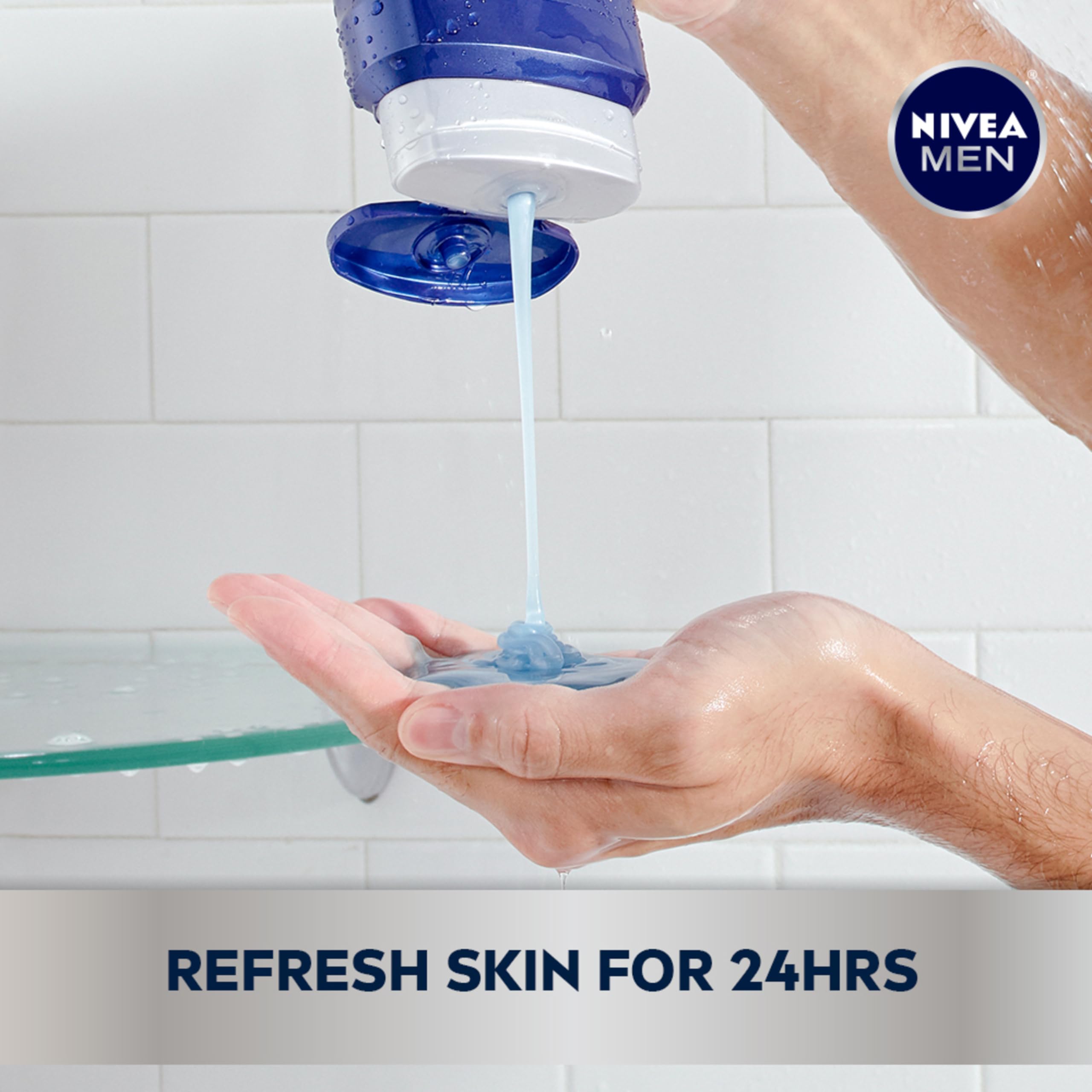 Foto 5 | Gel De Baño Nivea Men Cool Con Mentol Helado, 900 Ml (paquete De 2) - Venta Internacional.