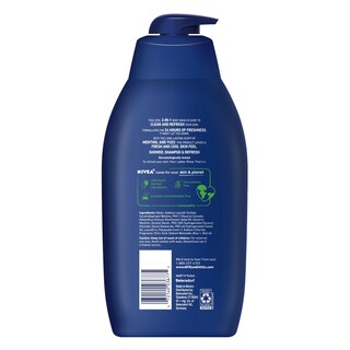 Foto 6 | Gel De Baño Nivea Men Cool Con Mentol Helado, 900 Ml (paquete De 2) - Venta Internacional.