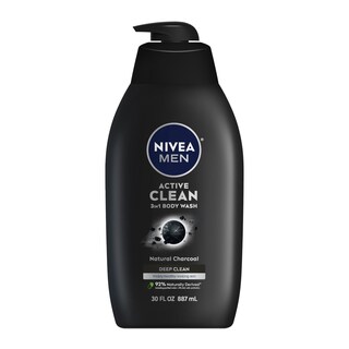 Foto 1 | Gel De Baño Nivea Men Deep Active Clean Charcoal 900 Ml - Venta Internacional.