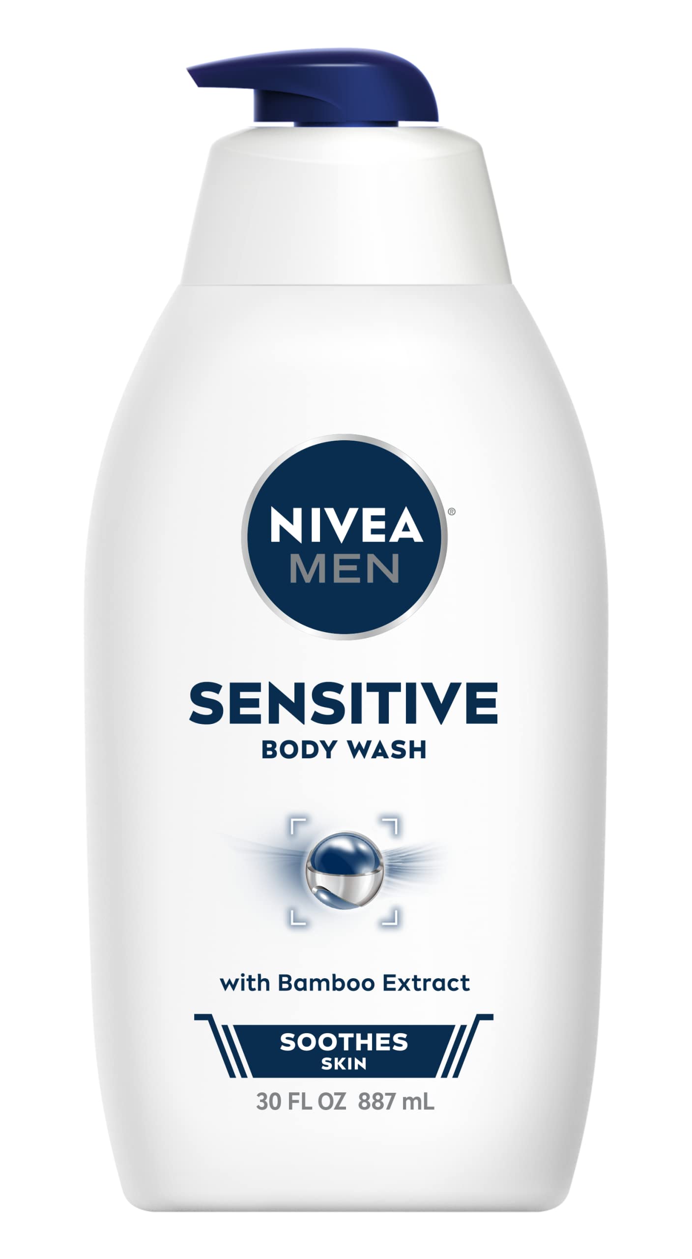 Foto 2 pulgar | Gel De Baño Nivea Men Sensitive Con Extracto De Bambú, Botella De 900 Ml - Venta Internacional.