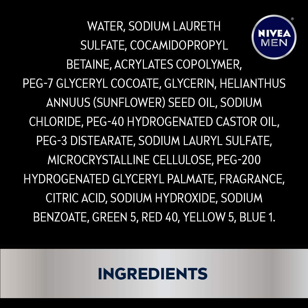 Foto 5 | Gel De Baño Nivea Men Deep Clean Rock Salts, 500 Ml, Paquete De 3 - Venta Internacional.