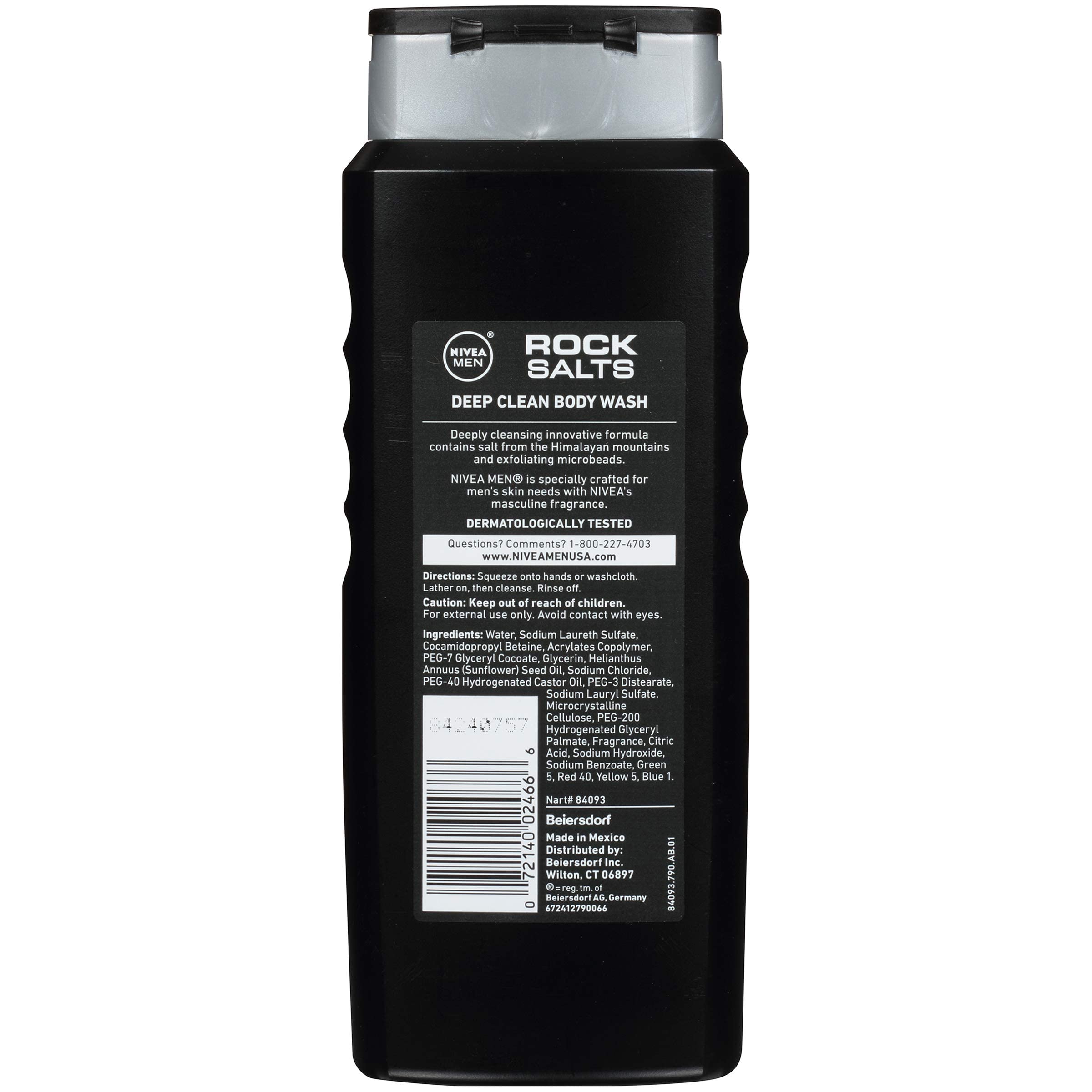 Foto 8 pulgar | Gel De Baño Nivea Men Deep Clean Rock Salts, 500 Ml, Paquete De 3 - Venta Internacional.