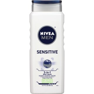Foto 1 | Gel De Baño Nivea Men Sensitive Con Extracto De Bambú, 500 Ml, Paquete De 3 - Venta Internacional.