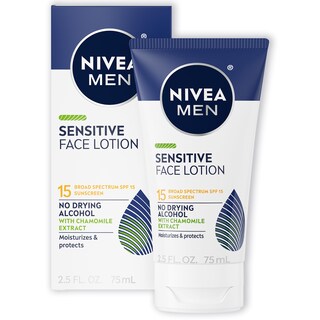 Foto 2 | Loción Facial Nivea Men Sensitive Con Protector Solar Spf 15, 75 Ml, Paquete De 3 - Venta Internacional.