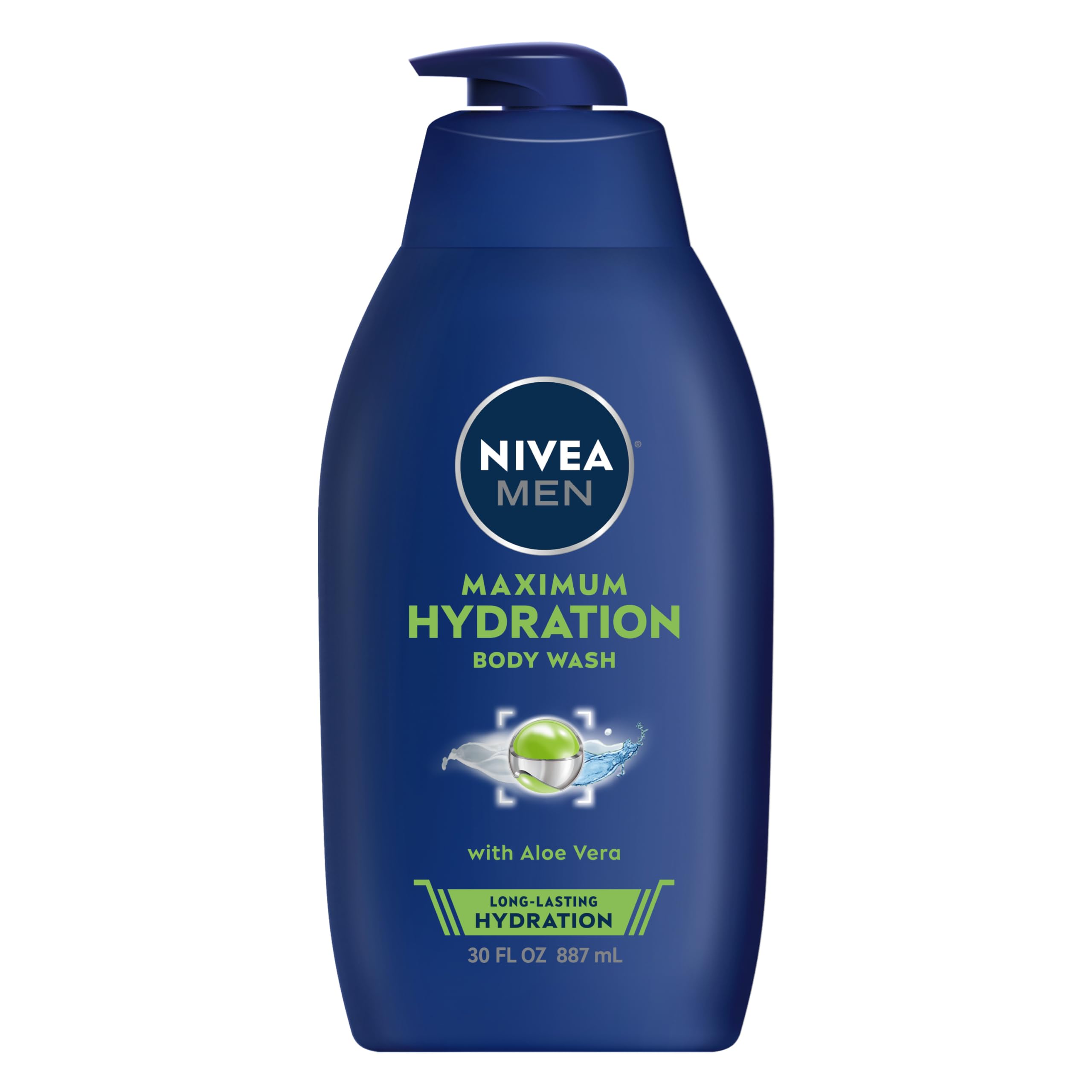 Foto 2 pulgar | Gel De Baño Nivea Men Maximum Hydration Aloe Vera 900 Ml - Venta Internacional.