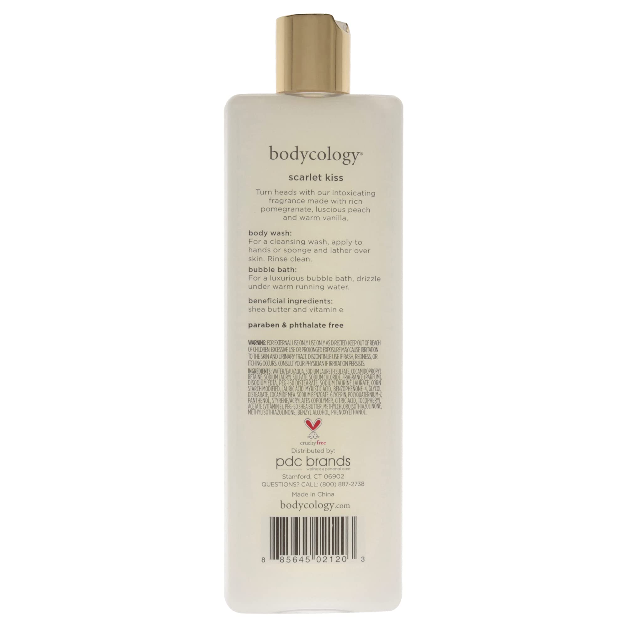 Foto 3 pulgar | Gel De Baño Bodycology Scarlet Kiss Hidratante Para Mujer, 473 Ml - Venta Internacional.