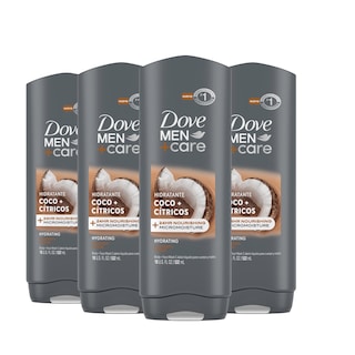 Foto 1 | Gel De Baño Corporal Y Facial Dove Men + Care Hydrated Skin 4x400 Ml - Venta Internacional.