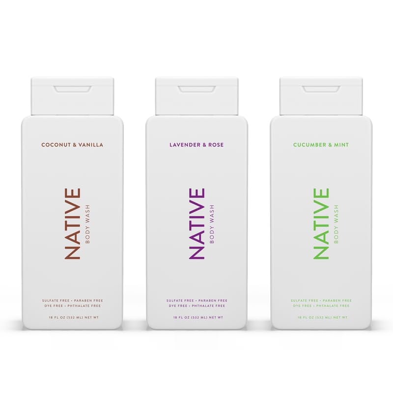 Foto 2 pulgar | Gel De Baño Nativo De Coco Y Vainilla, Lavanda, Rosa, Pepino Y Menta - Venta Internacional.