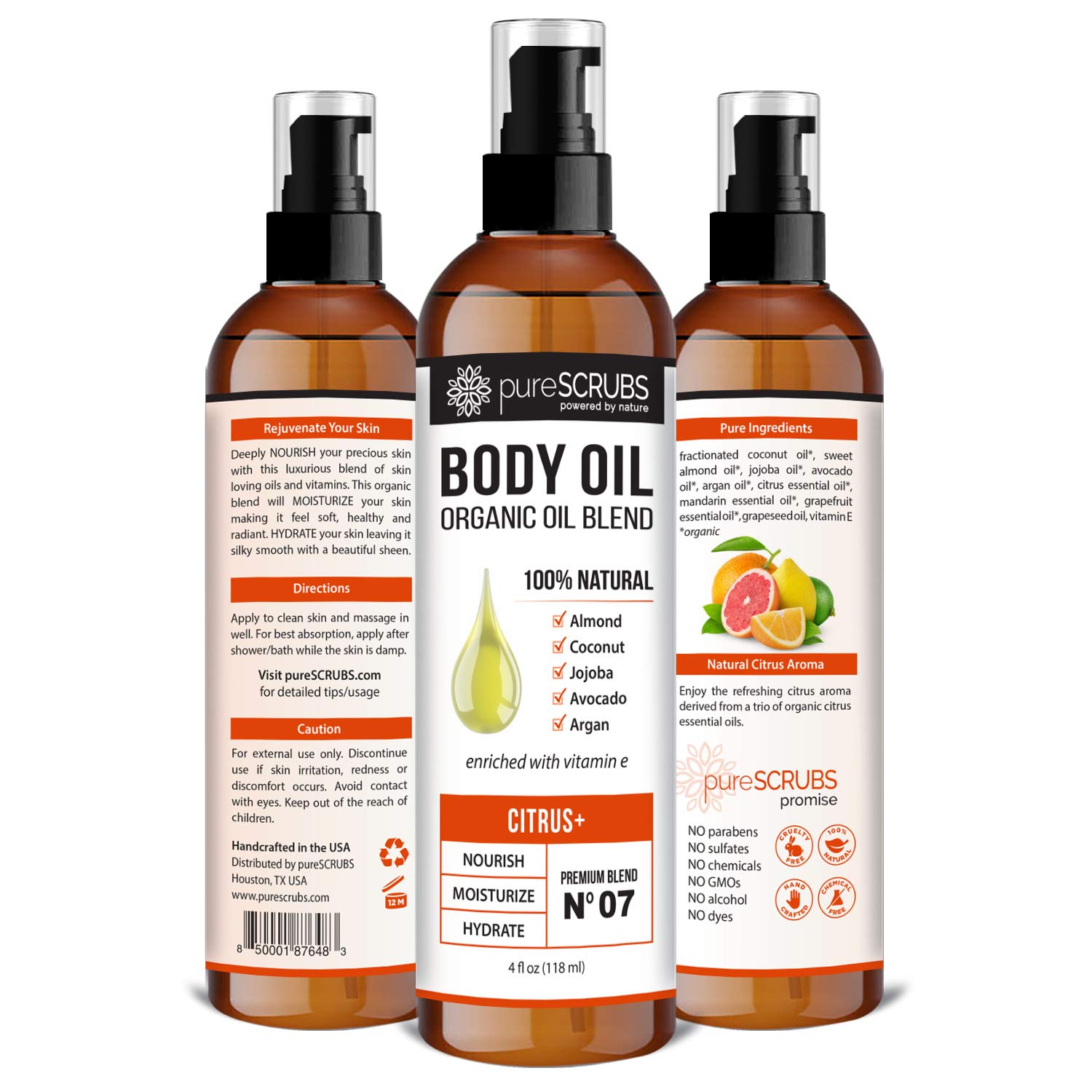Foto 2 | Aceite Corporal En Aerosol Purescrubs Ultra Hidratante Citrus+ 120 Ml - Venta Internacional.