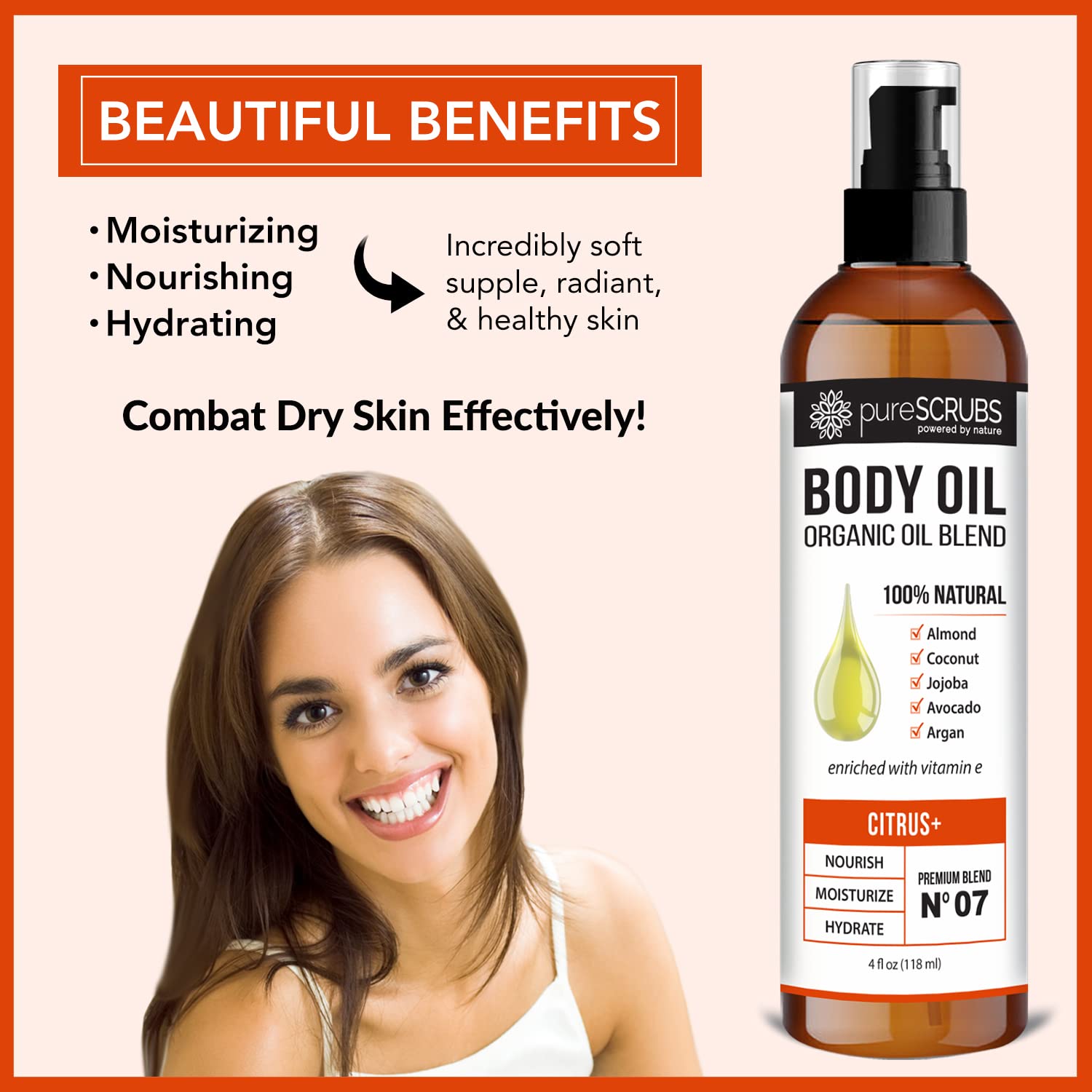 Foto 3 | Aceite Corporal En Aerosol Purescrubs Ultra Hidratante Citrus+ 120 Ml - Venta Internacional.