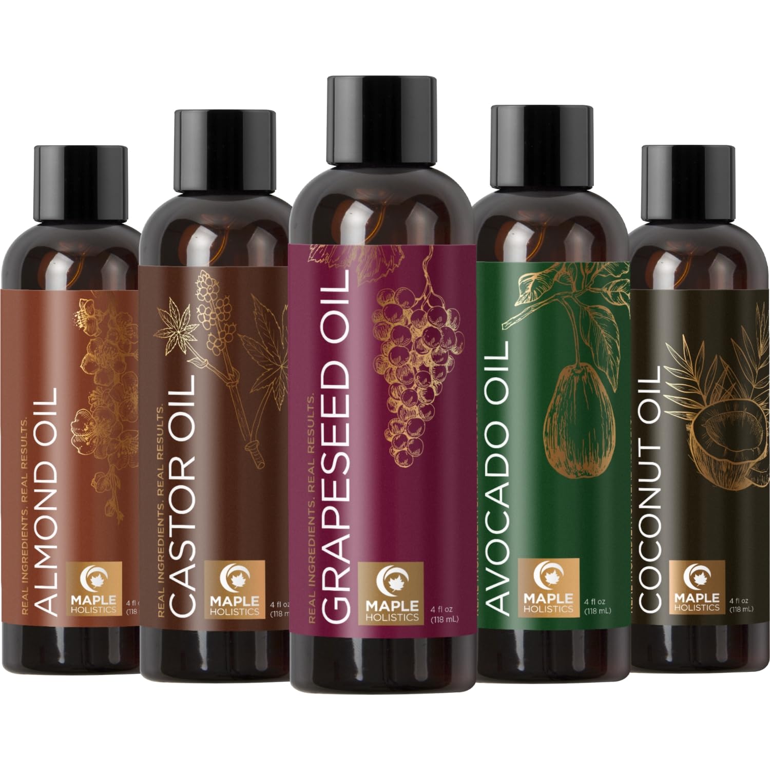 Foto 1 | Set De Aceite Portador Maple Holistics Pure Almond Coconut Aguacate - Venta Internacional.
