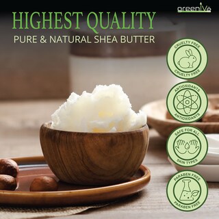 Foto 7 | Manteca De Karité Greennive Cruda, 100% Pura, Color Marfil Cultivado Orgánicamente - Venta Internacional.