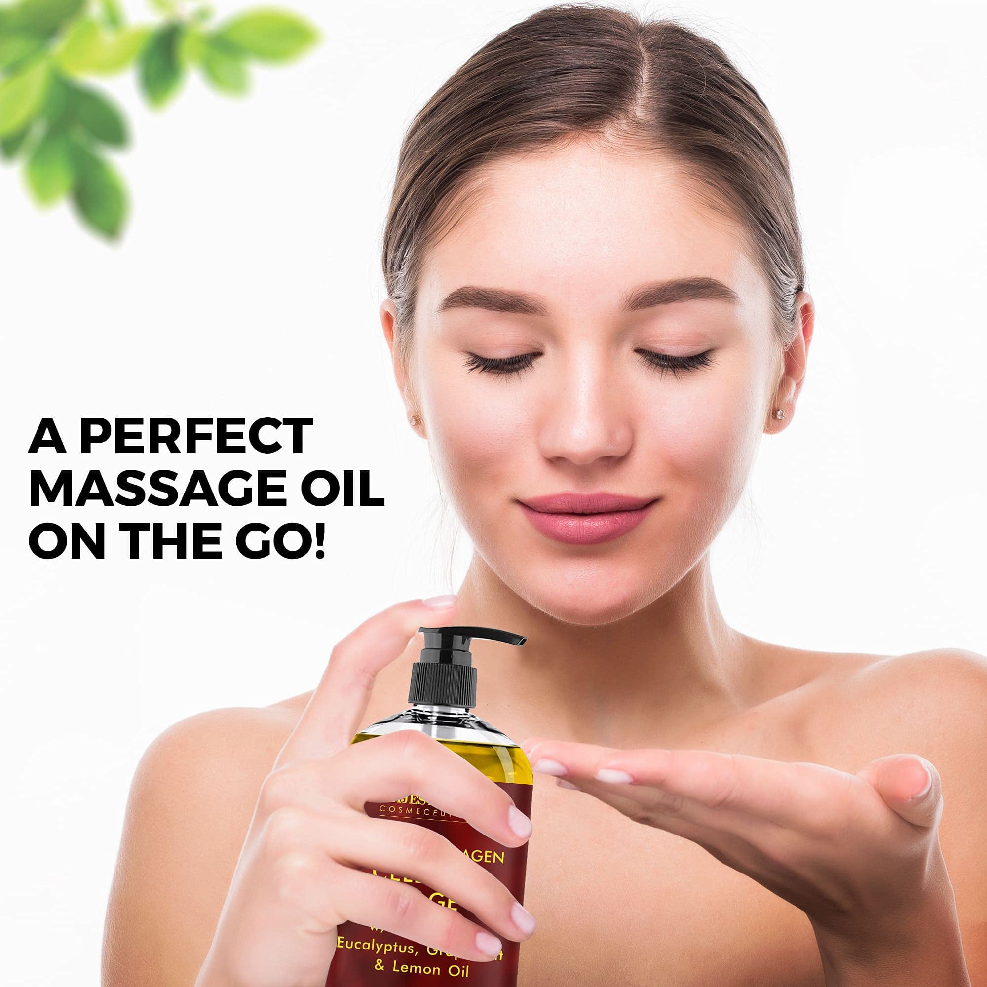 Foto 5 pulgar | Aceite De Masaje Majestic Pure Cellulite Con Colágeno Vegano 480 Ml - Venta Internacional.